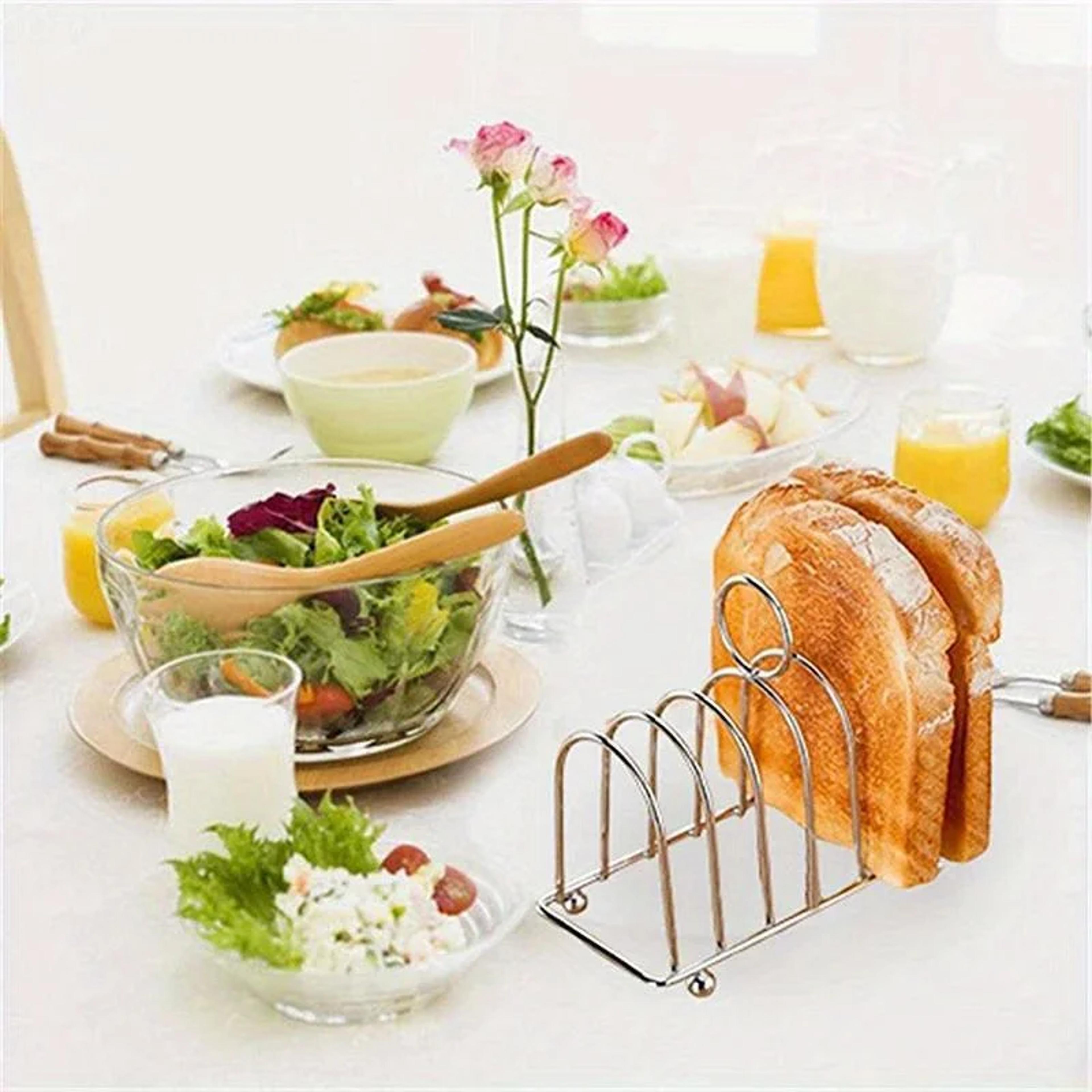 Premium Stainless Steel Bread Rack Toast Rack For Kitchen  Restaurant Display 1
