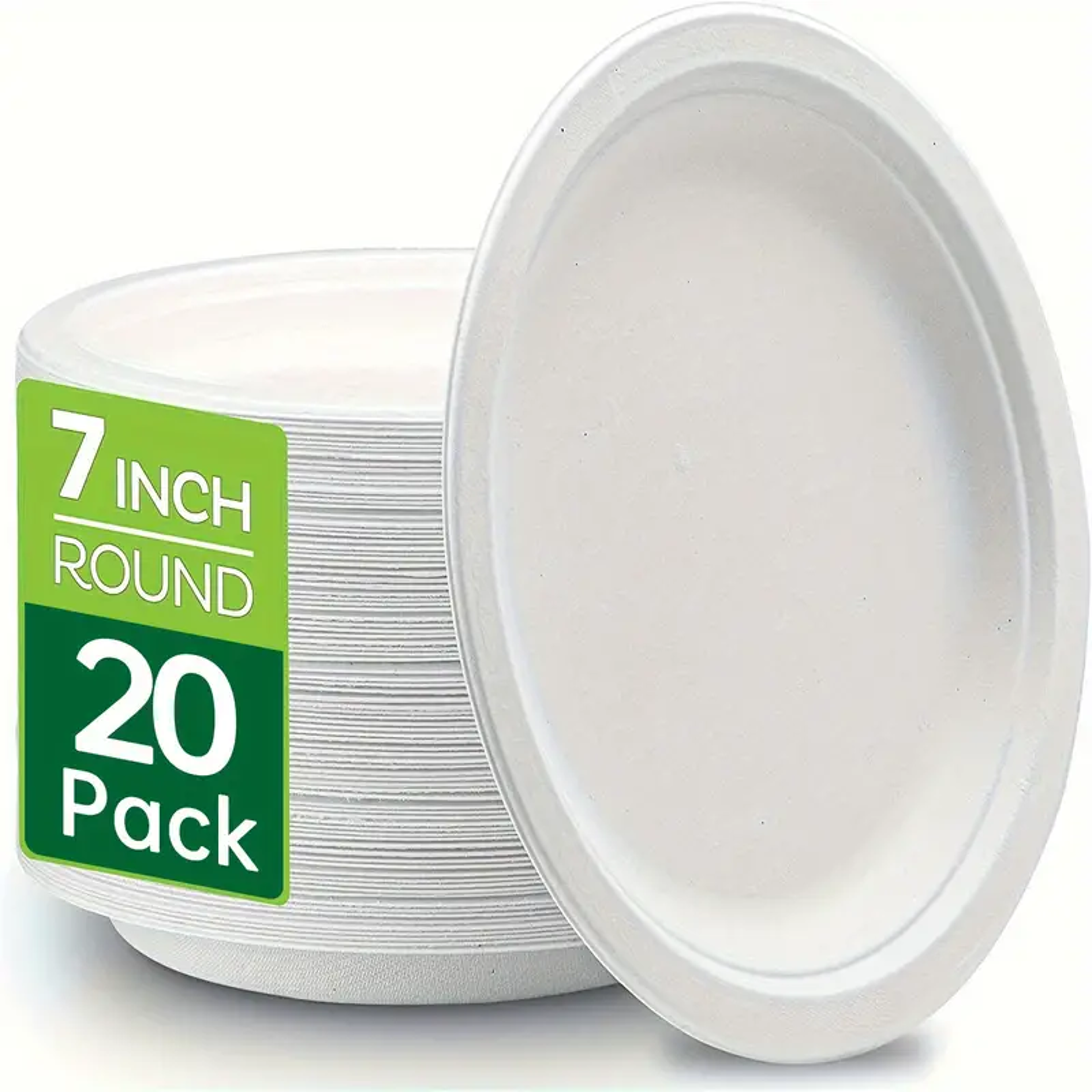 Eco Friendly Compostable Sugarcane Tableware Set Biodegradable Plates 5