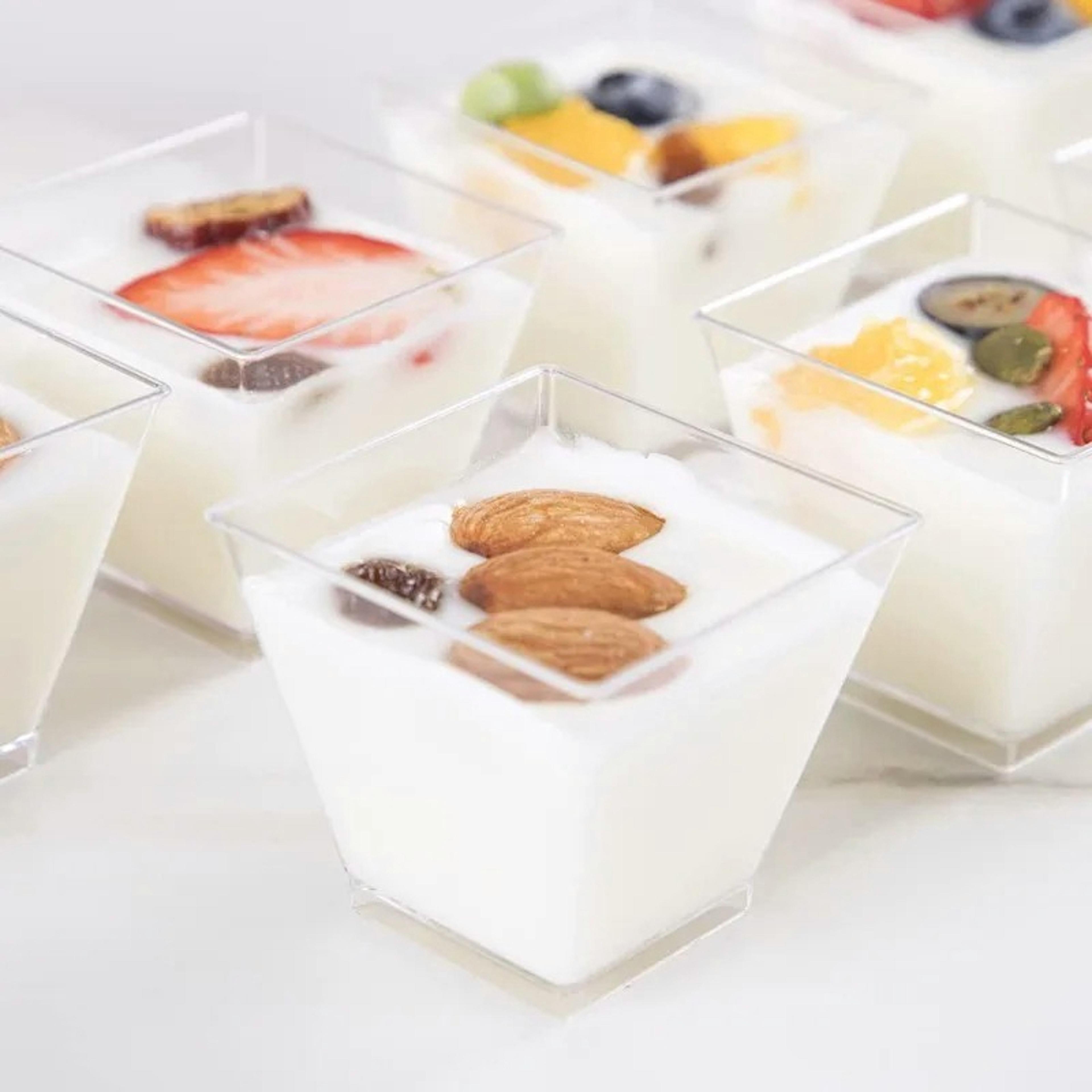 Premium Clear Mini Dessert Cups Disposable Party  Food Serving Cups 4
