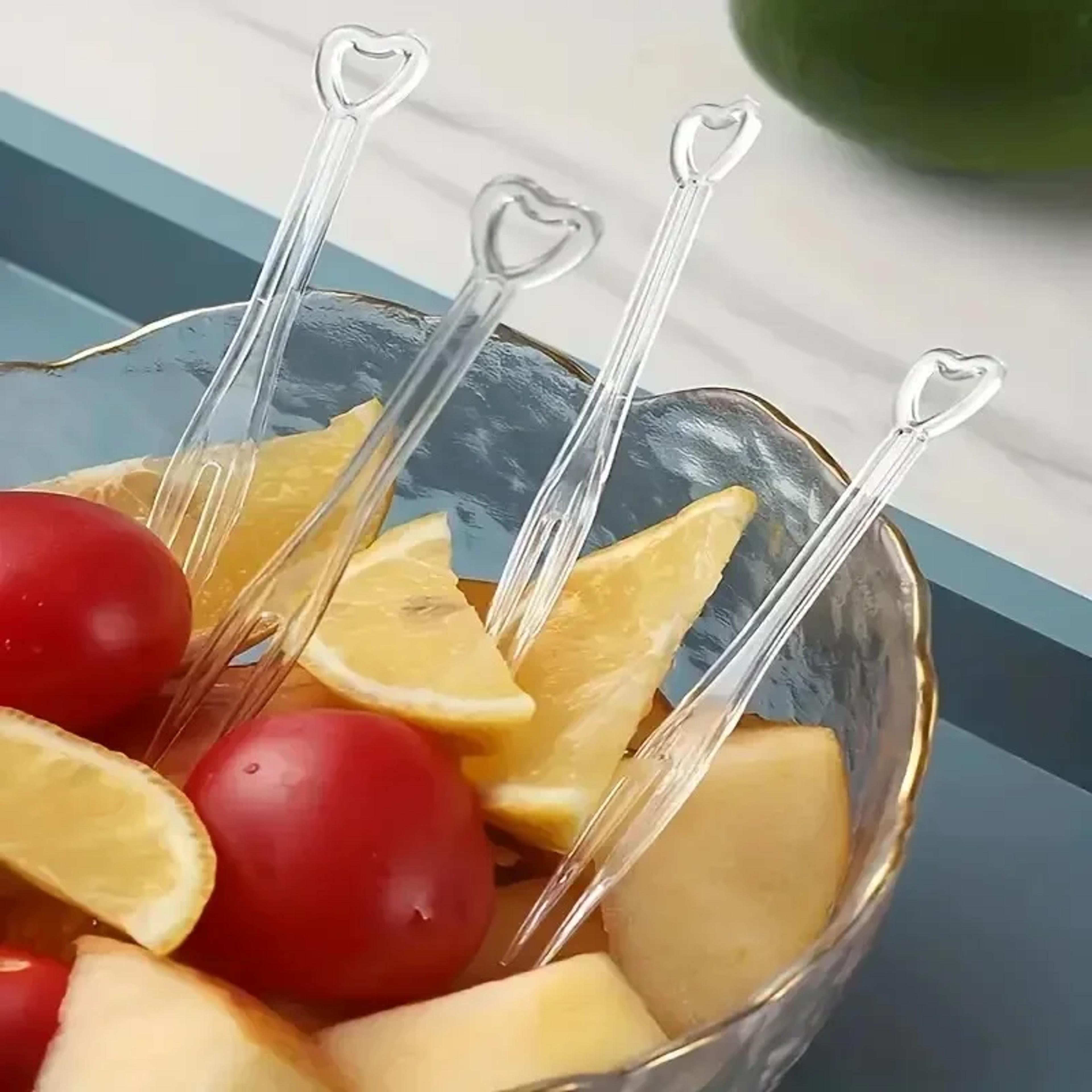 Mini Disposable Fruit  Cake Forks Premium Party Tableware  Appetizer Picks 1