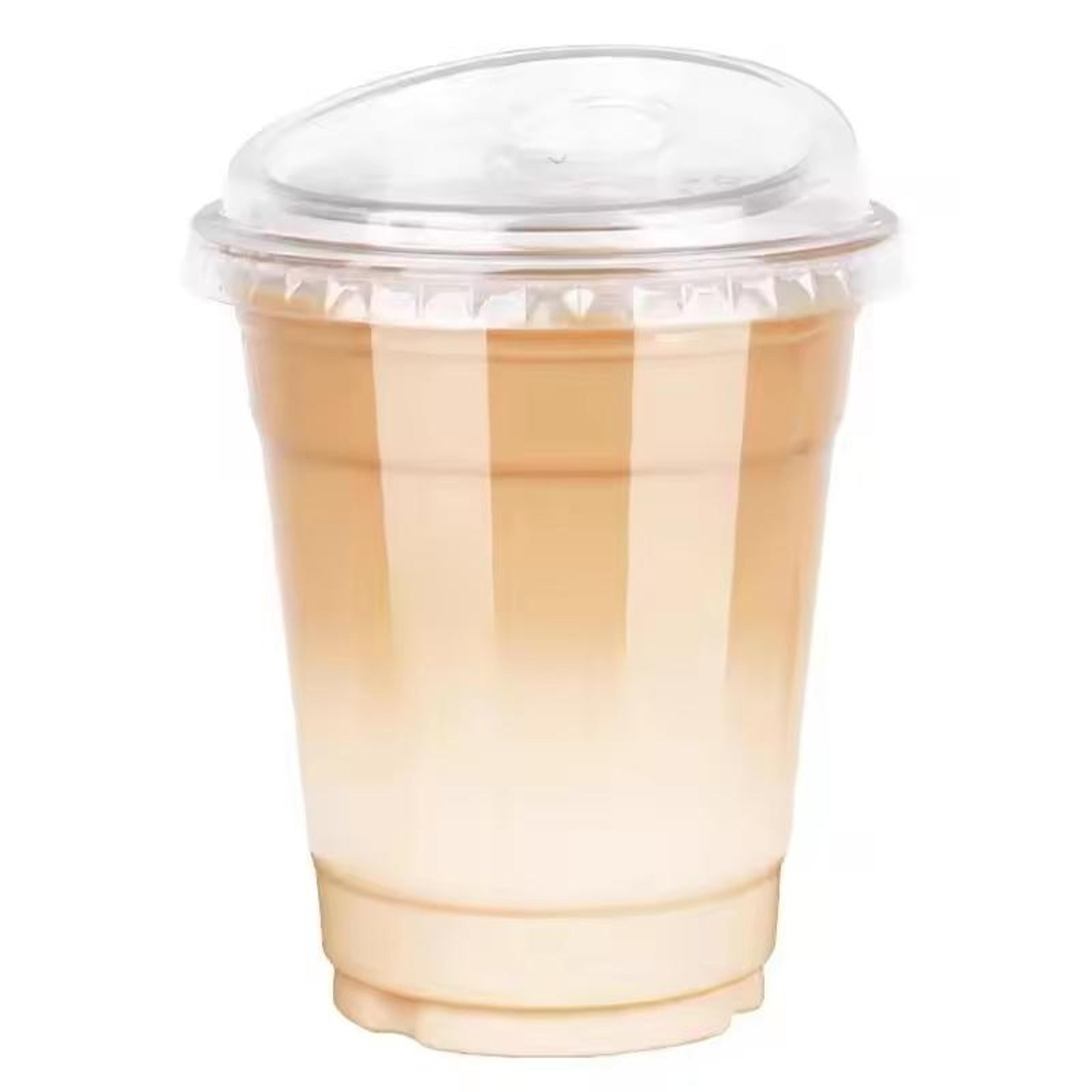 Disposable Cups For Iced Coffee Bubble Tea  Leak Proof Cold Drinks 0