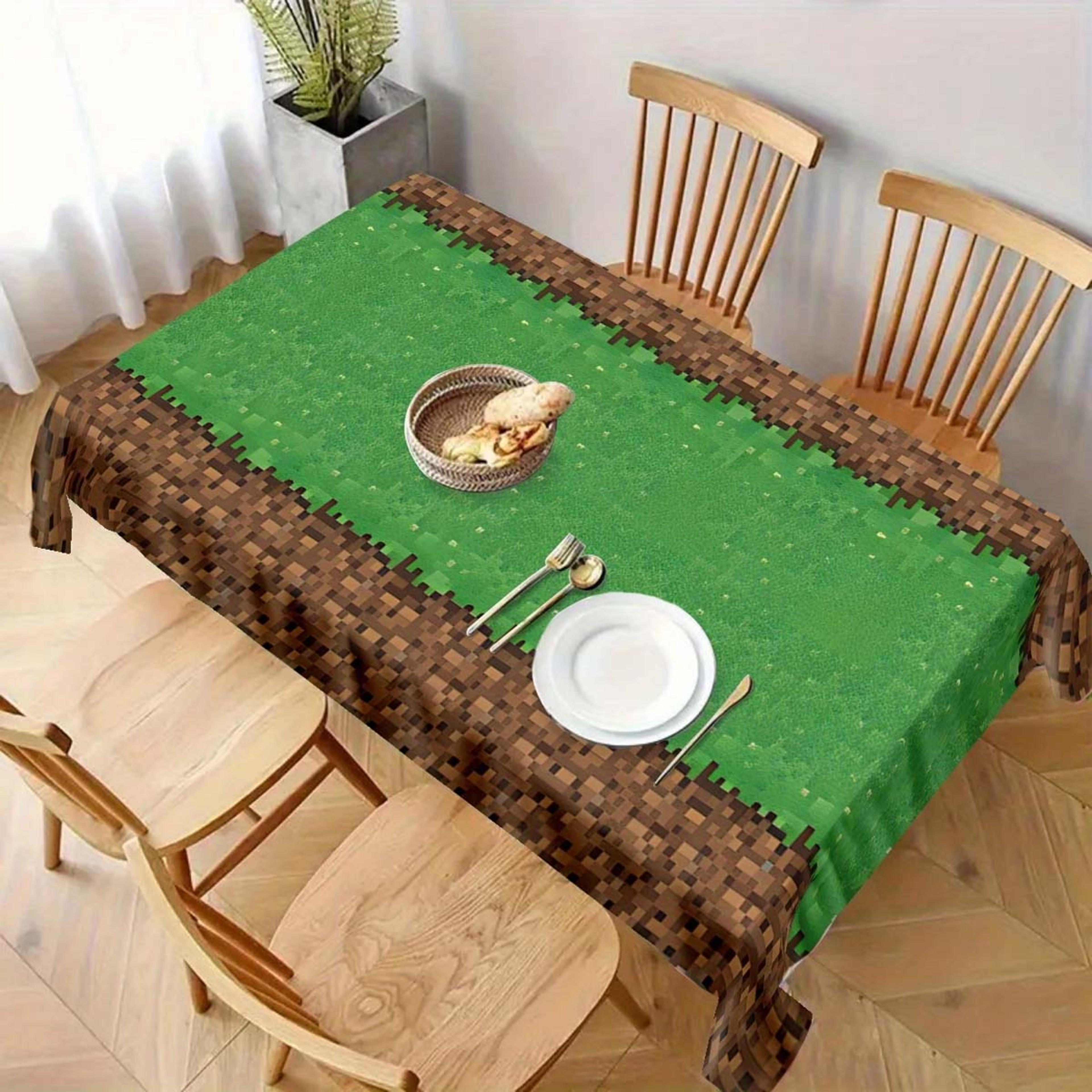Pixel Party Tablecloth Disposable Gaming Theme Party Table Cover For Decorations 5