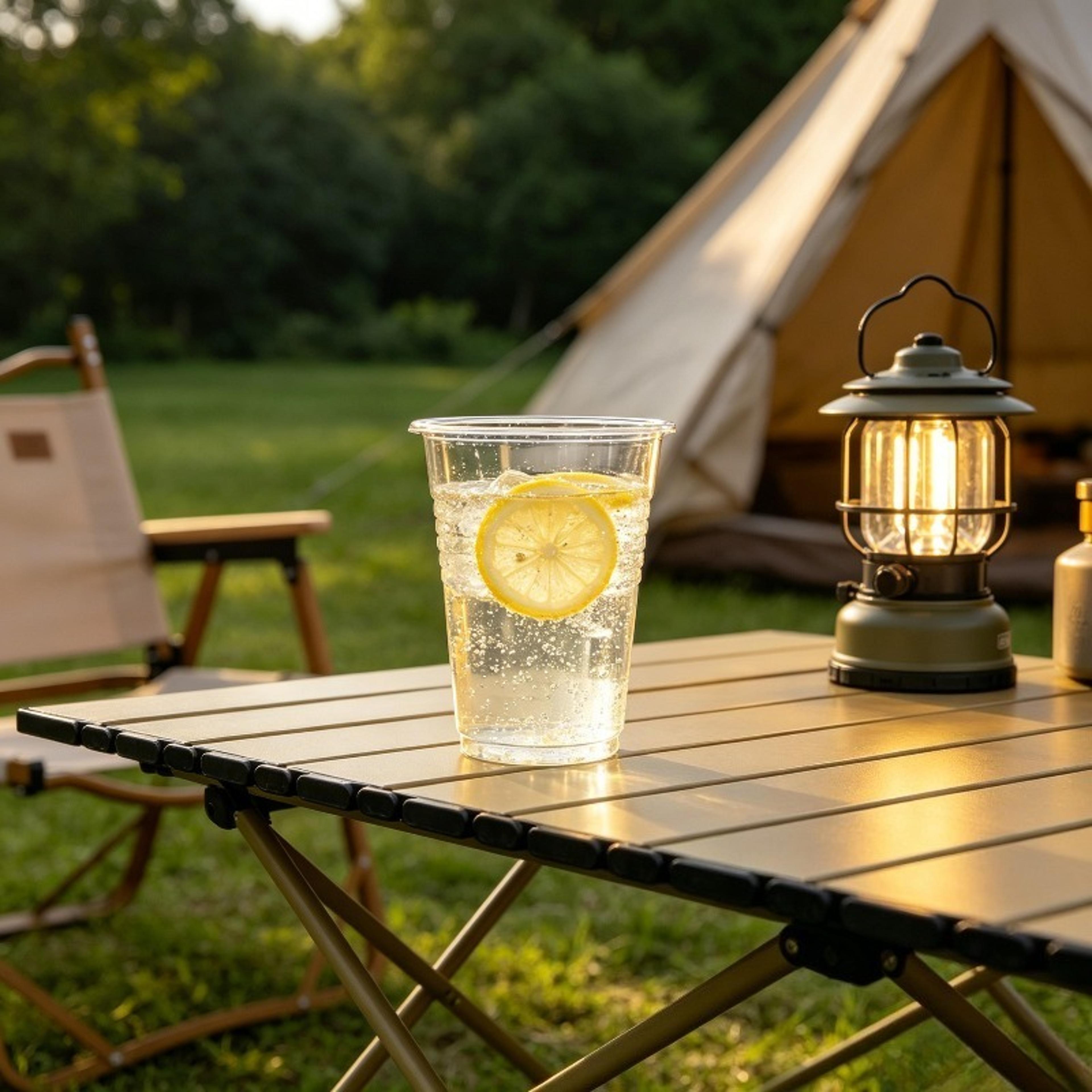 Premium Clear Outdoor Disposable Plastic Cups Party  Picnic Drinkware 4