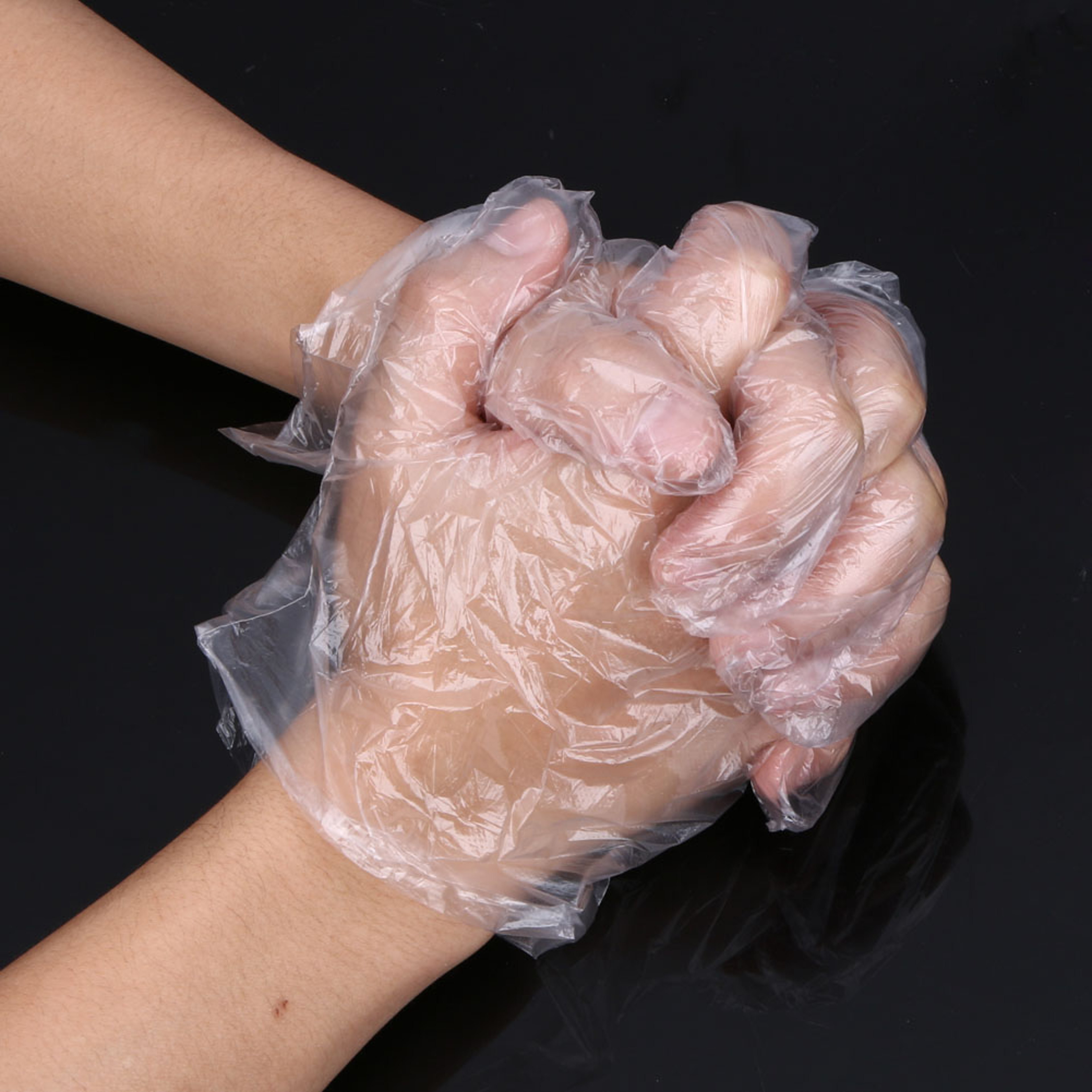 Premium Clear Plastic Food Prep Gloves Bulk Disposable Gloves Latex Free Kitchen Safety 4