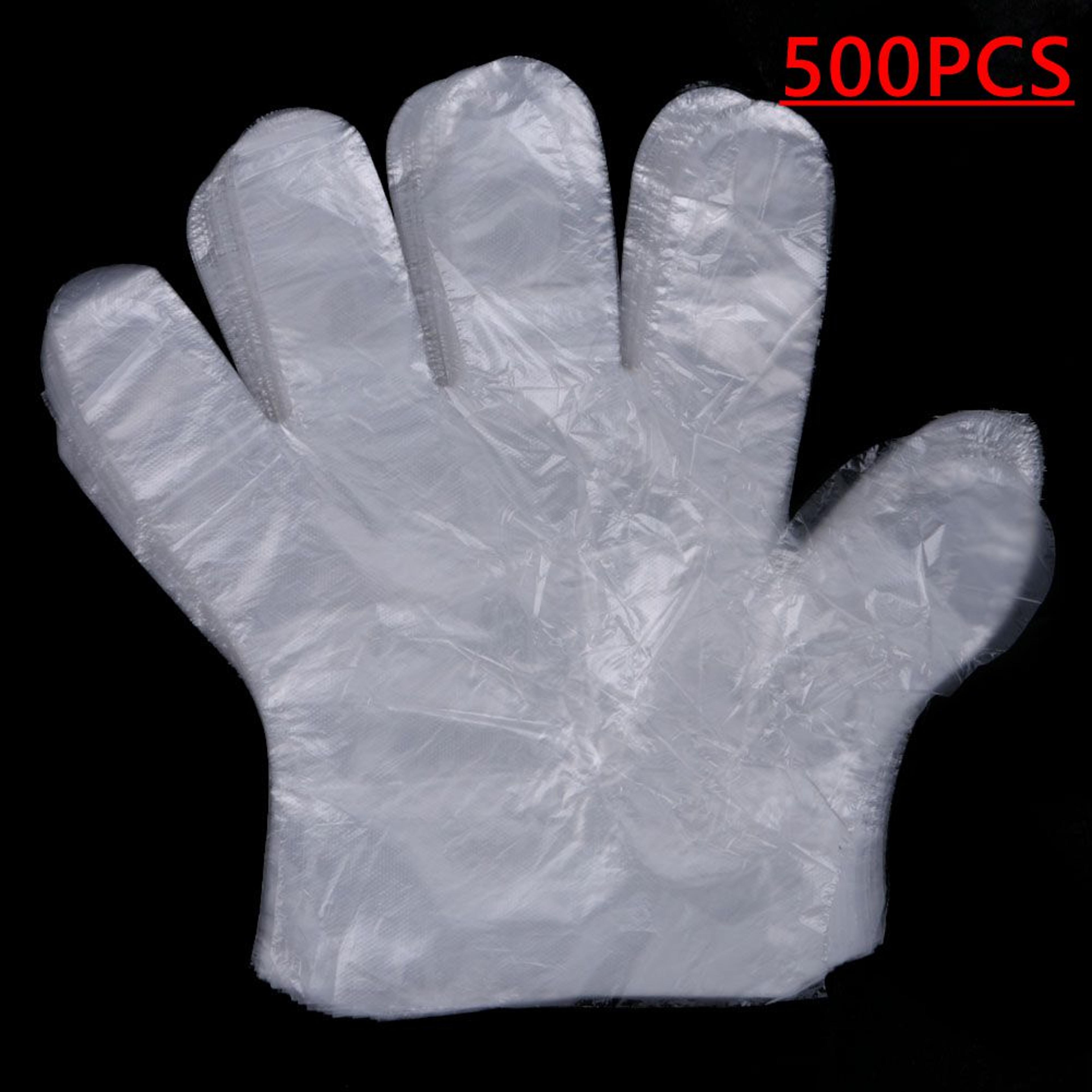 Premium Clear Plastic Food Prep Gloves Bulk Disposable Gloves Latex Free Kitchen Safety 6