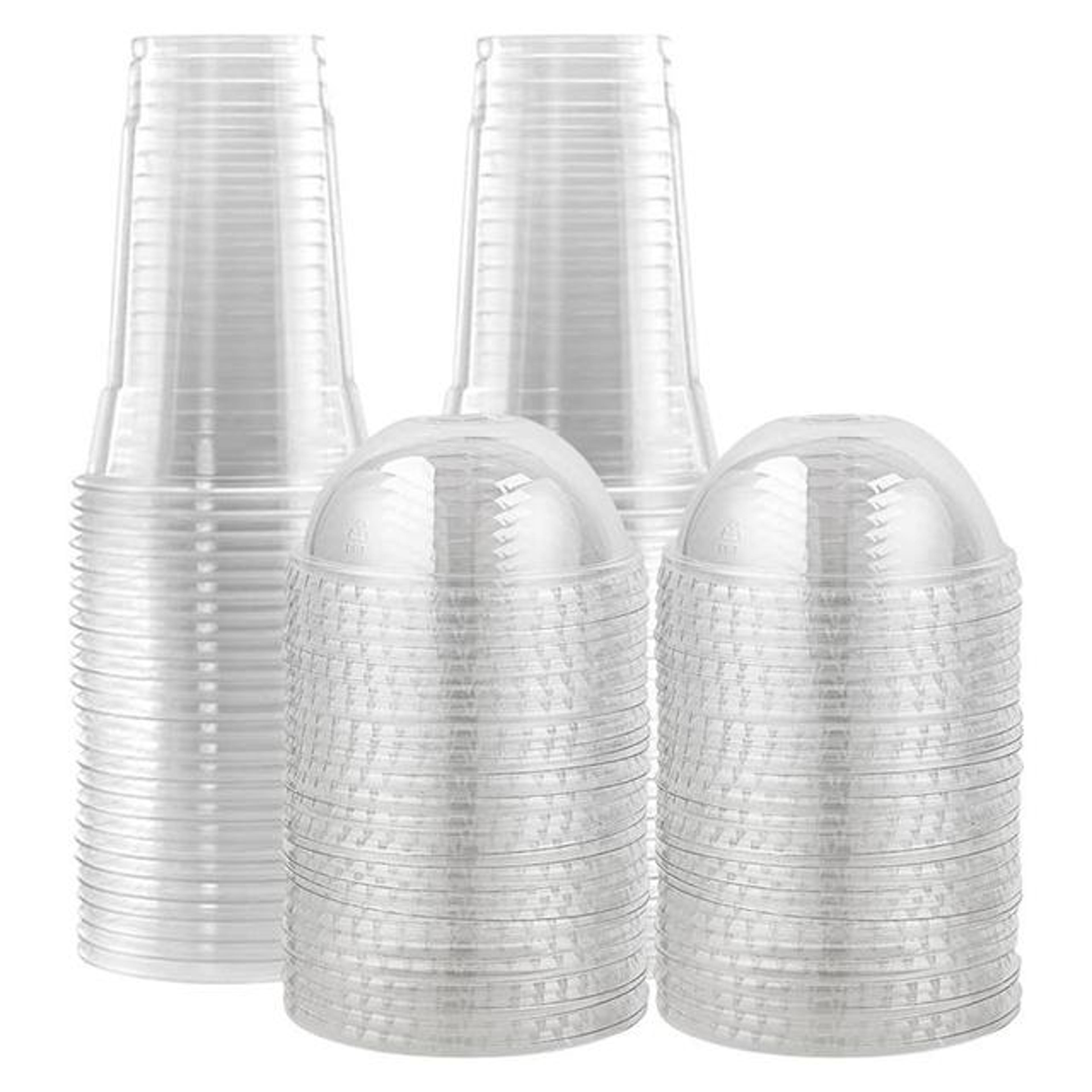 Clear Cups With Lids For Smoothies Milk Tea And Cold Drinks 6