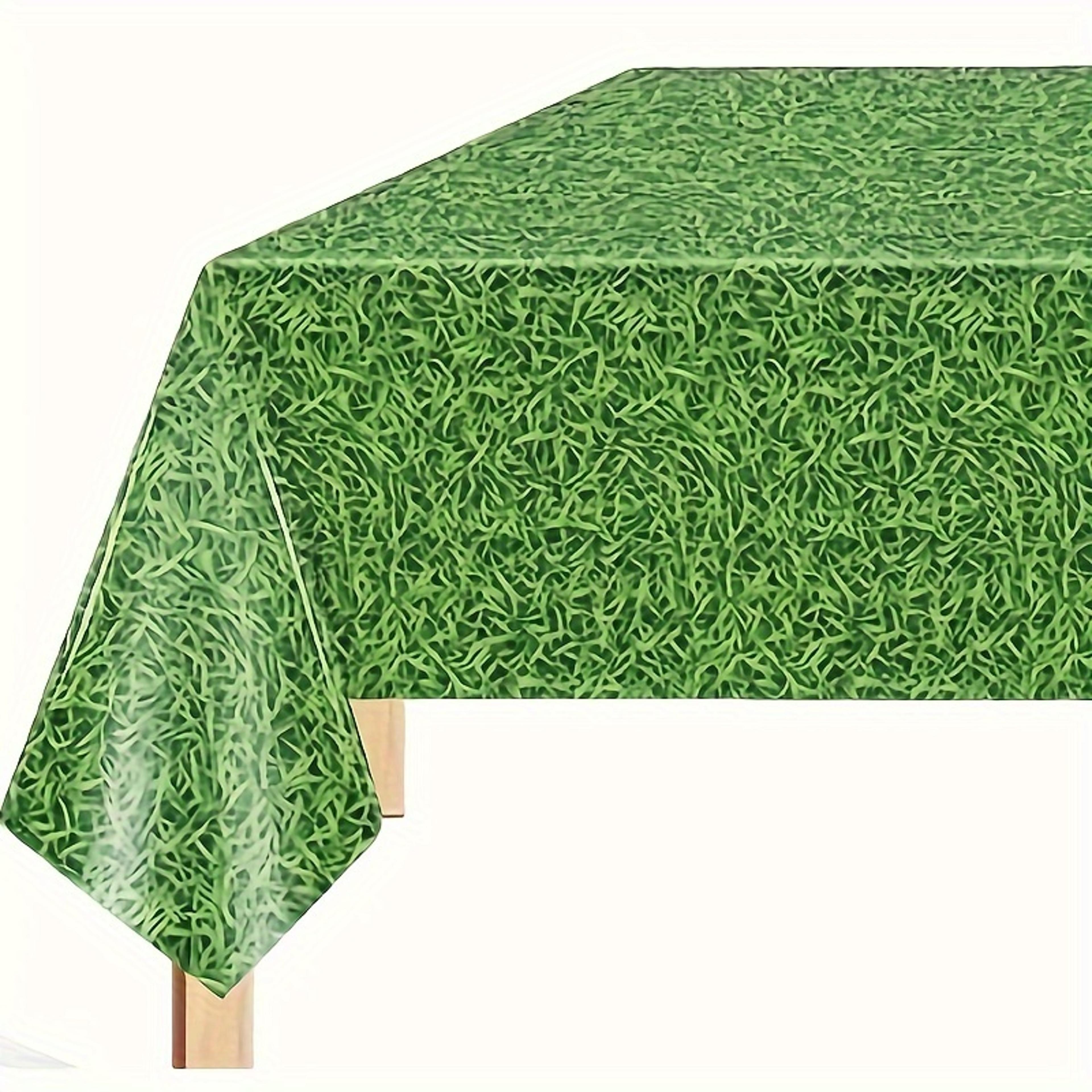 Soccer Field Table Cover Grass Party Tablecloth 0