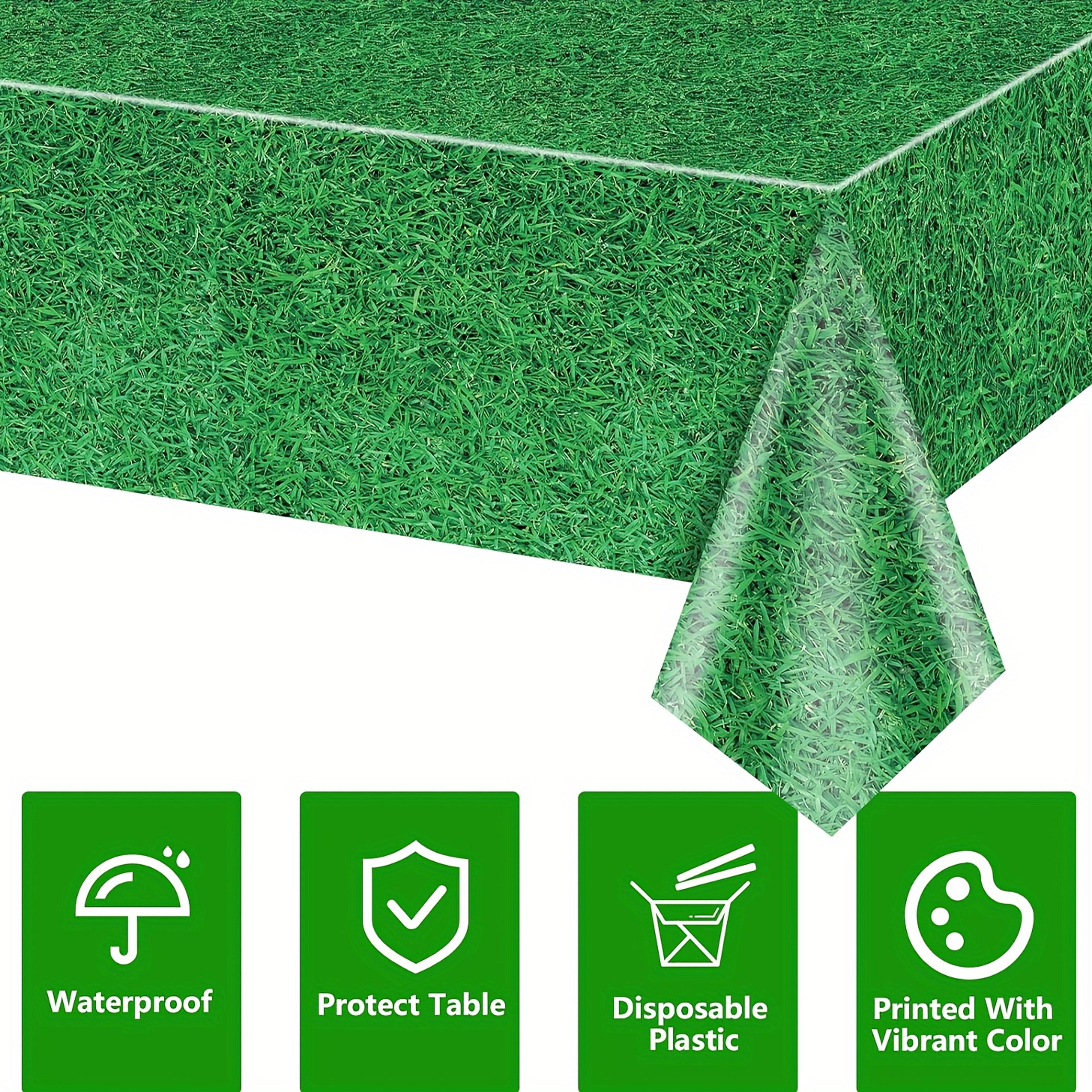 Soccer Field Table Cover Grass Party Tablecloth 1