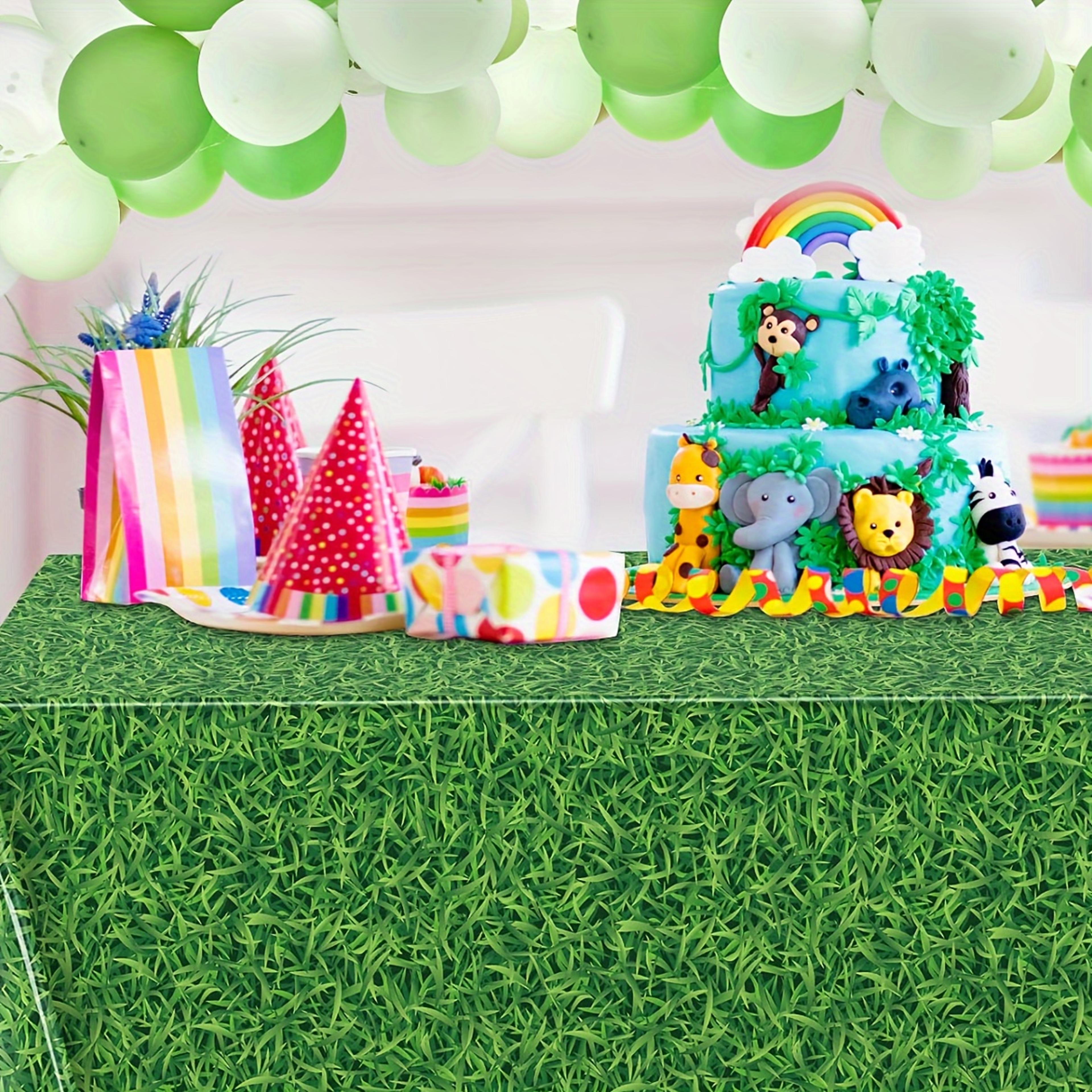 Soccer Field Table Cover Grass Party Tablecloth 5
