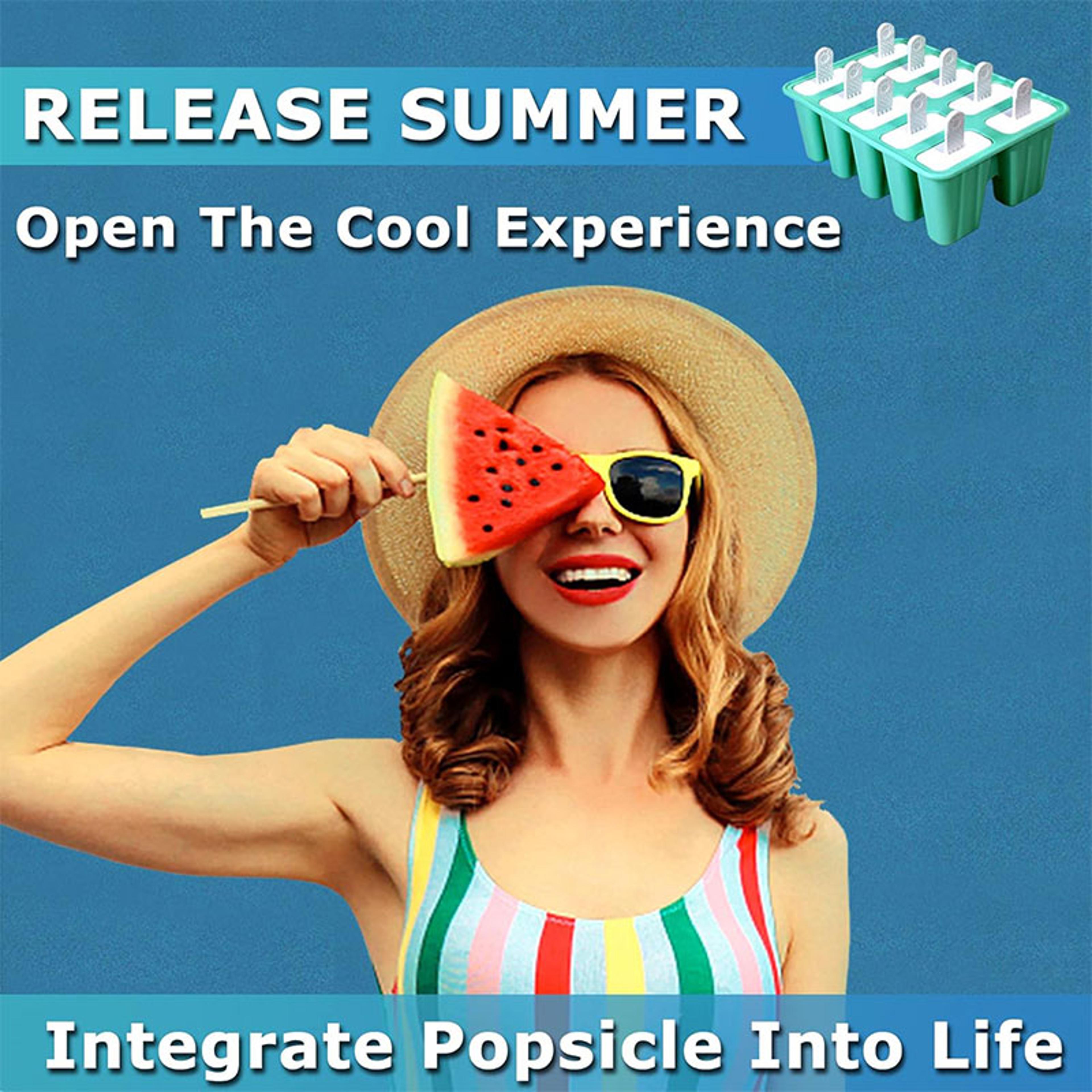 Silicone Popsicle Molds With Funnel And Cleaning Brush 5