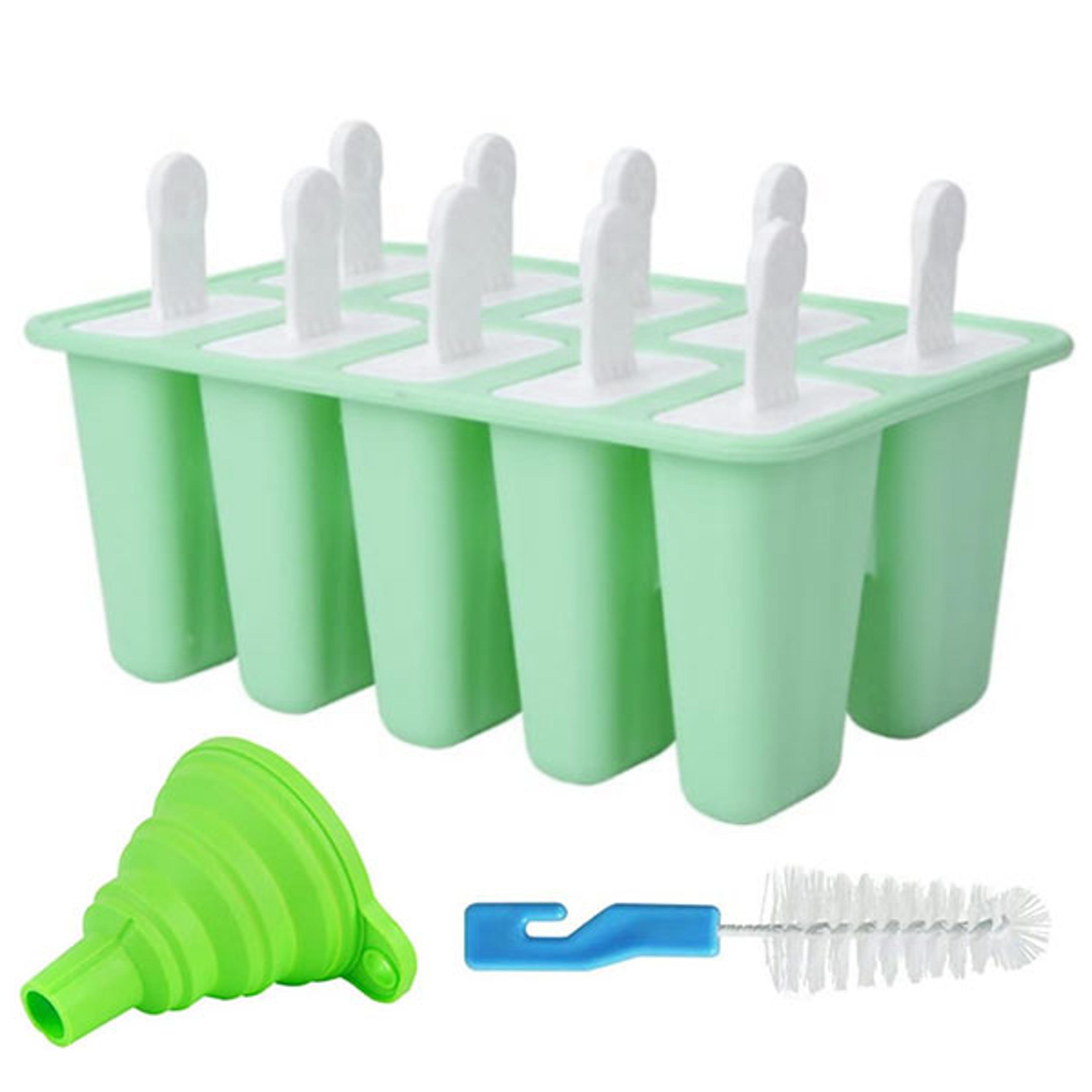 Silicone Popsicle Molds With Funnel And Cleaning Brush 8