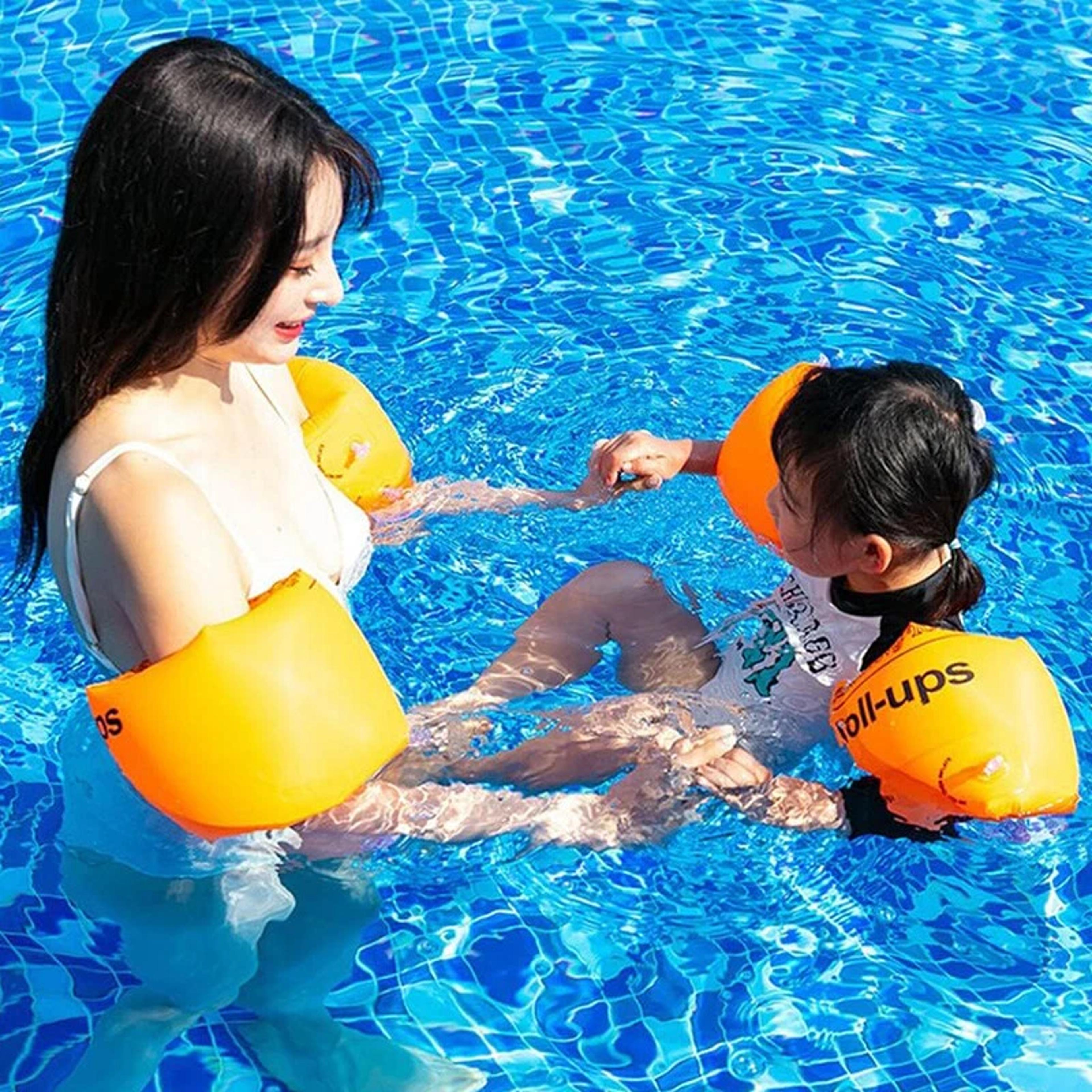 Inflatable Arm Floaties Double Air Bag Swimming Arm Bands For Kids And Adults 5