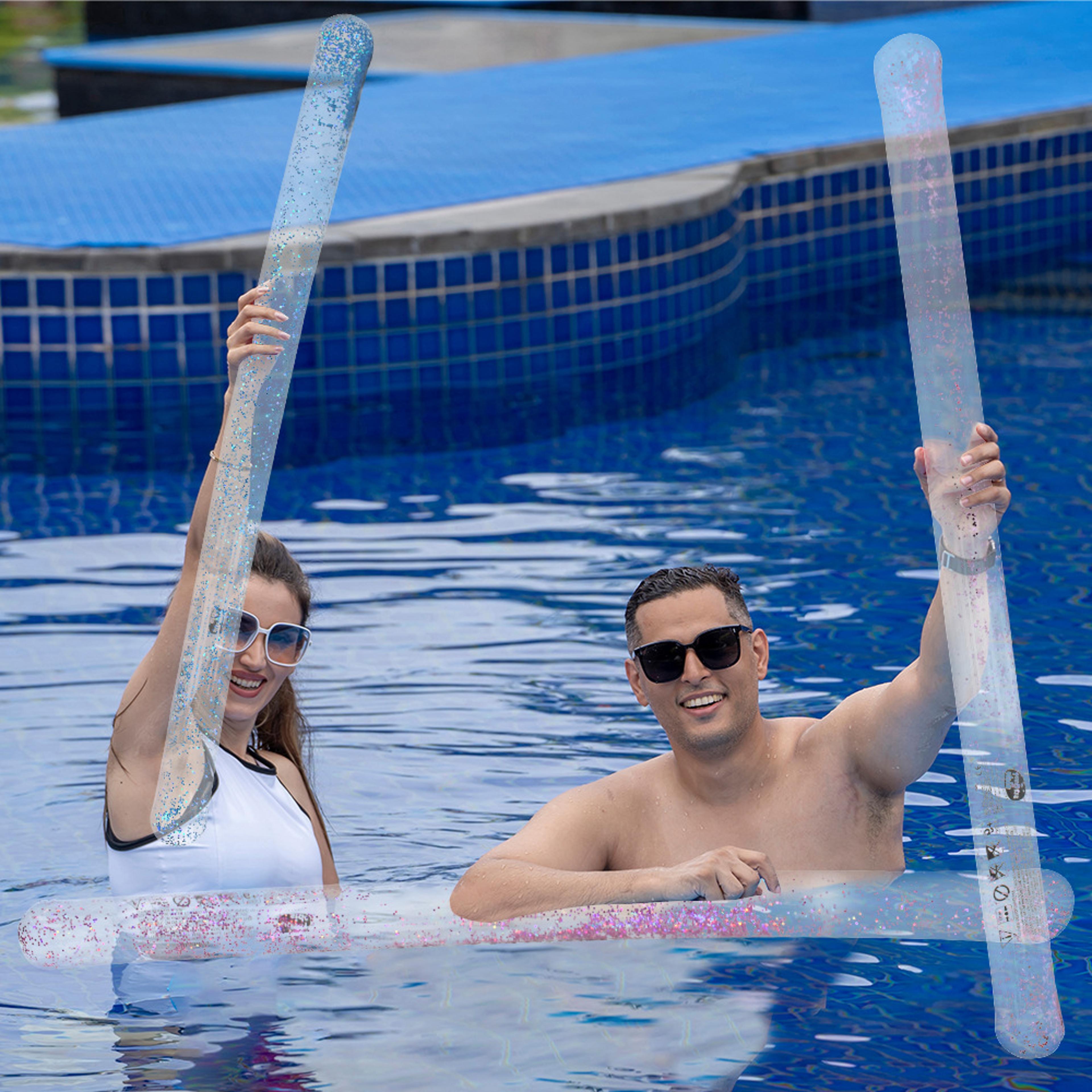 Inflatable Pool Float Swim Ring Water Hammock Stick Tube Lounger For Pool  Beach 0