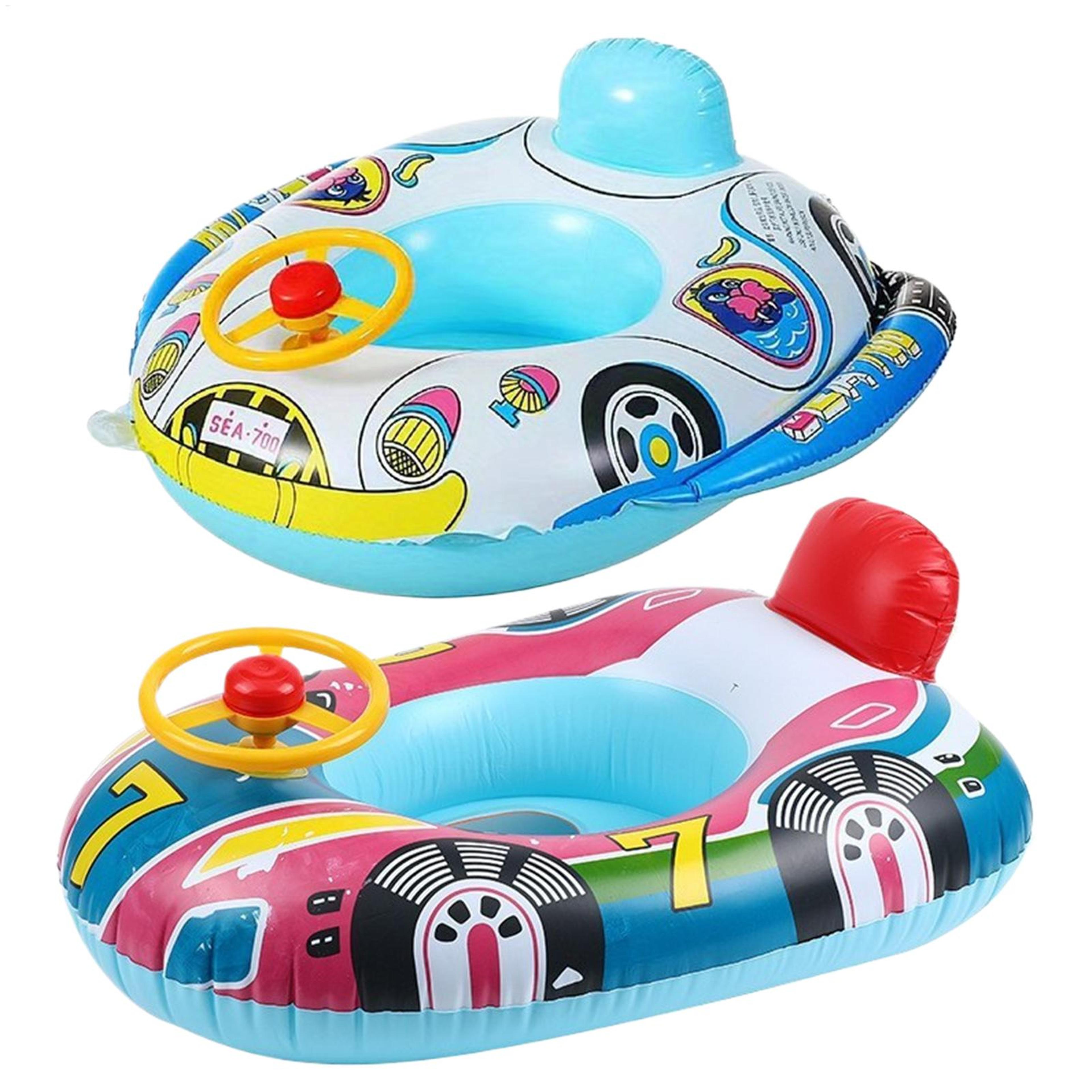 Steering Wheel Baby Pool Float Inflatable Infant Swim Ring For Toddlers 1