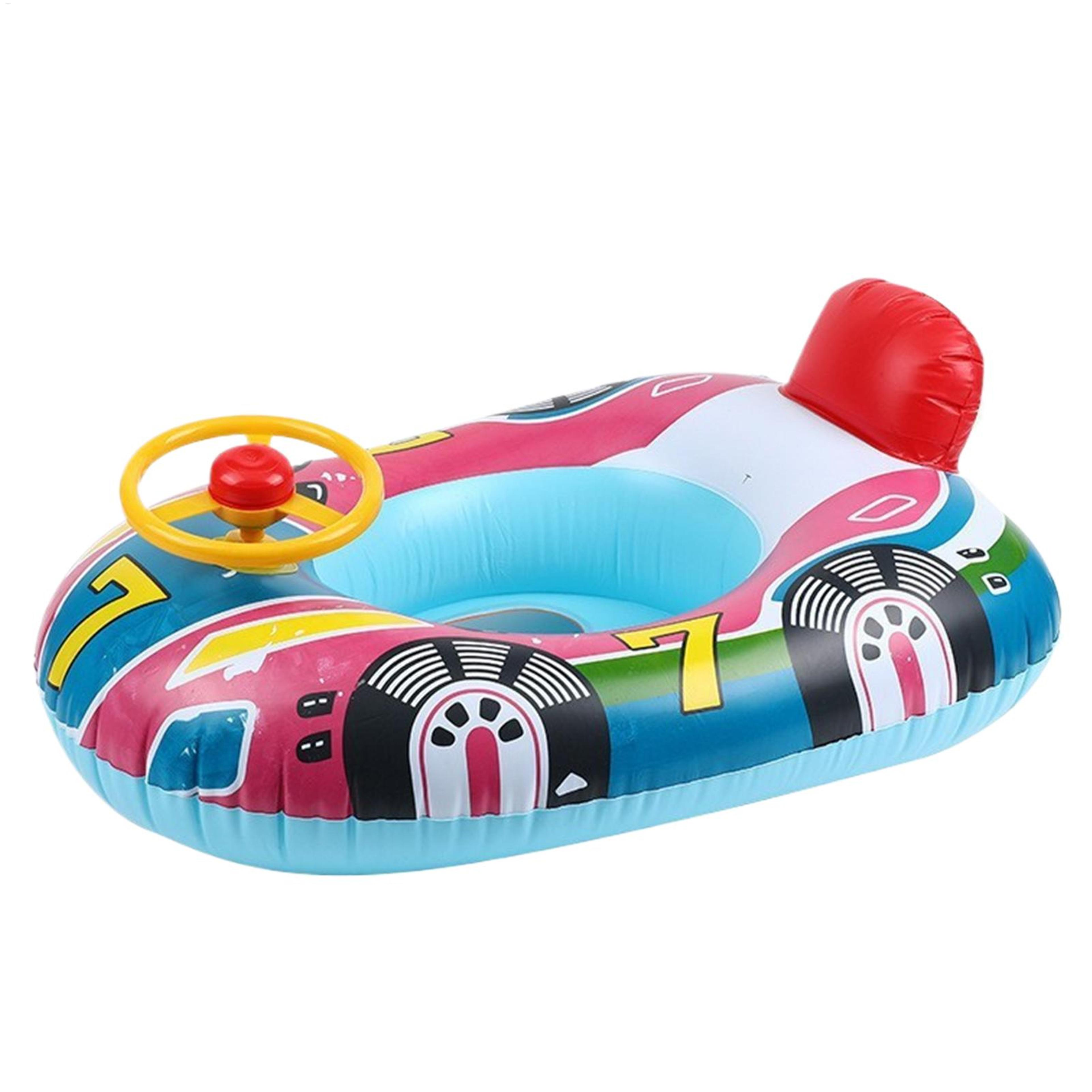 Steering Wheel Baby Pool Float Inflatable Infant Swim Ring For Toddlers 3