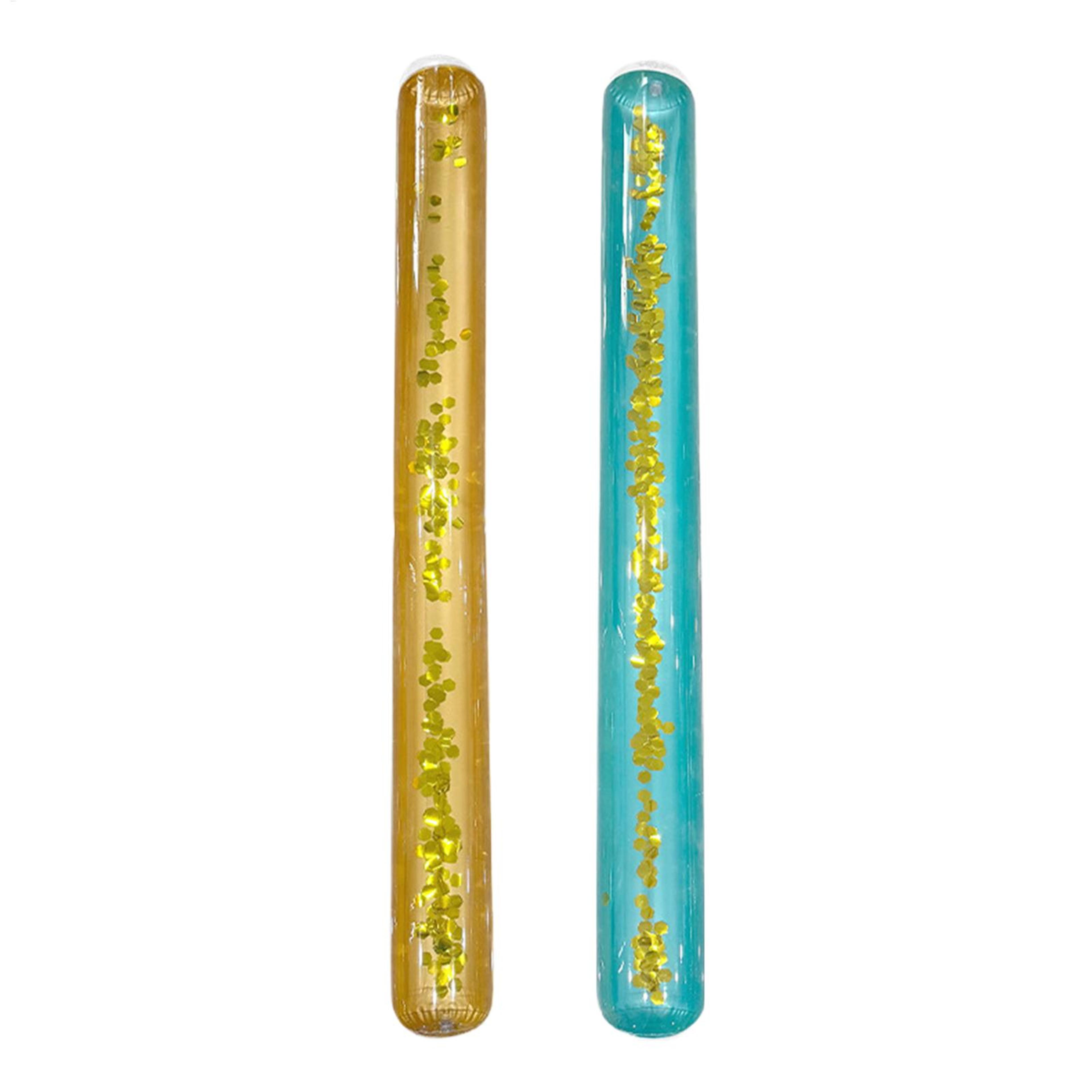 Glitter Inflatable Pool Noodle PVC Swim Float For Pool Beach  Summer Water Fun 1