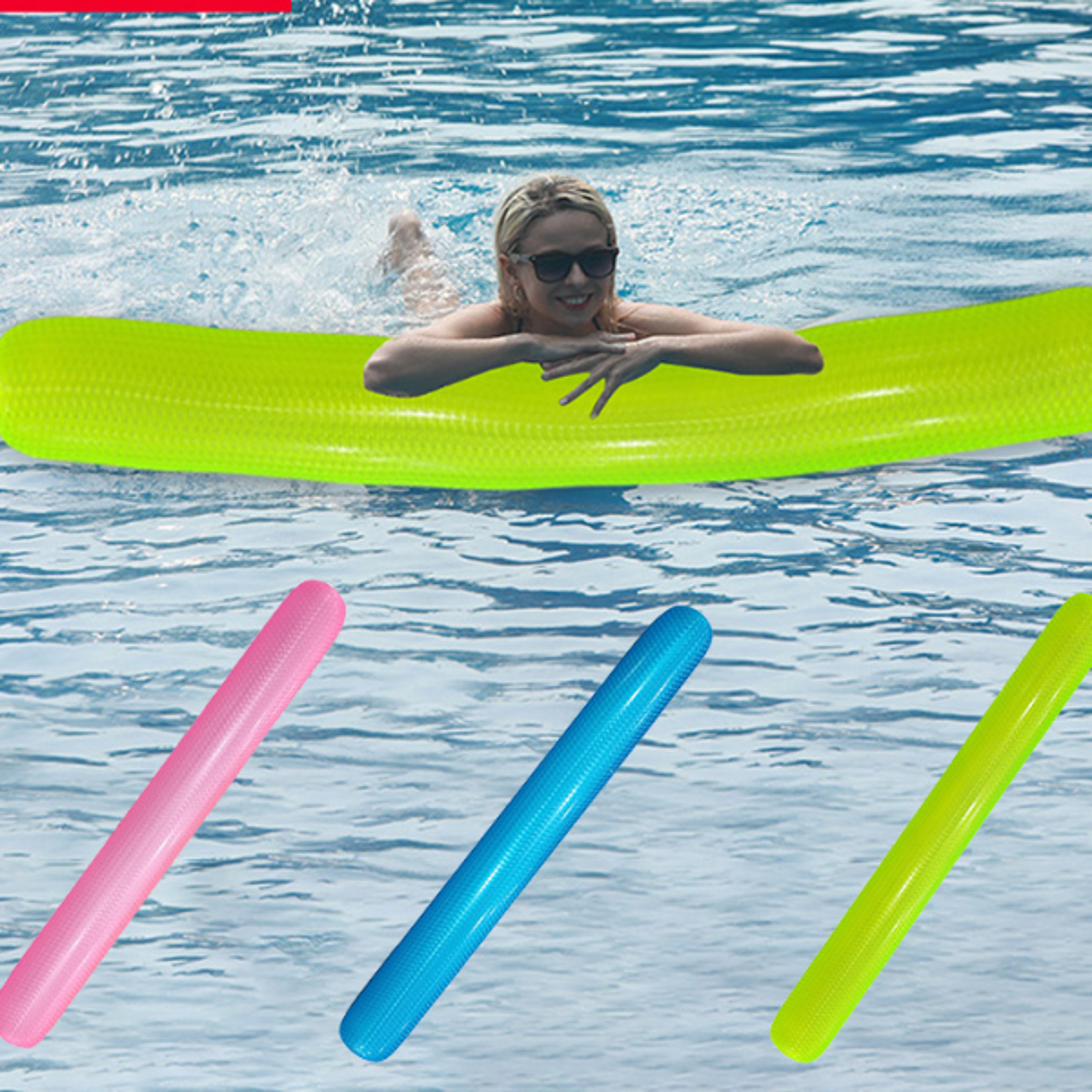Inflatable Pool Float Stick Water Hammock for Beach and Pool Relaxation