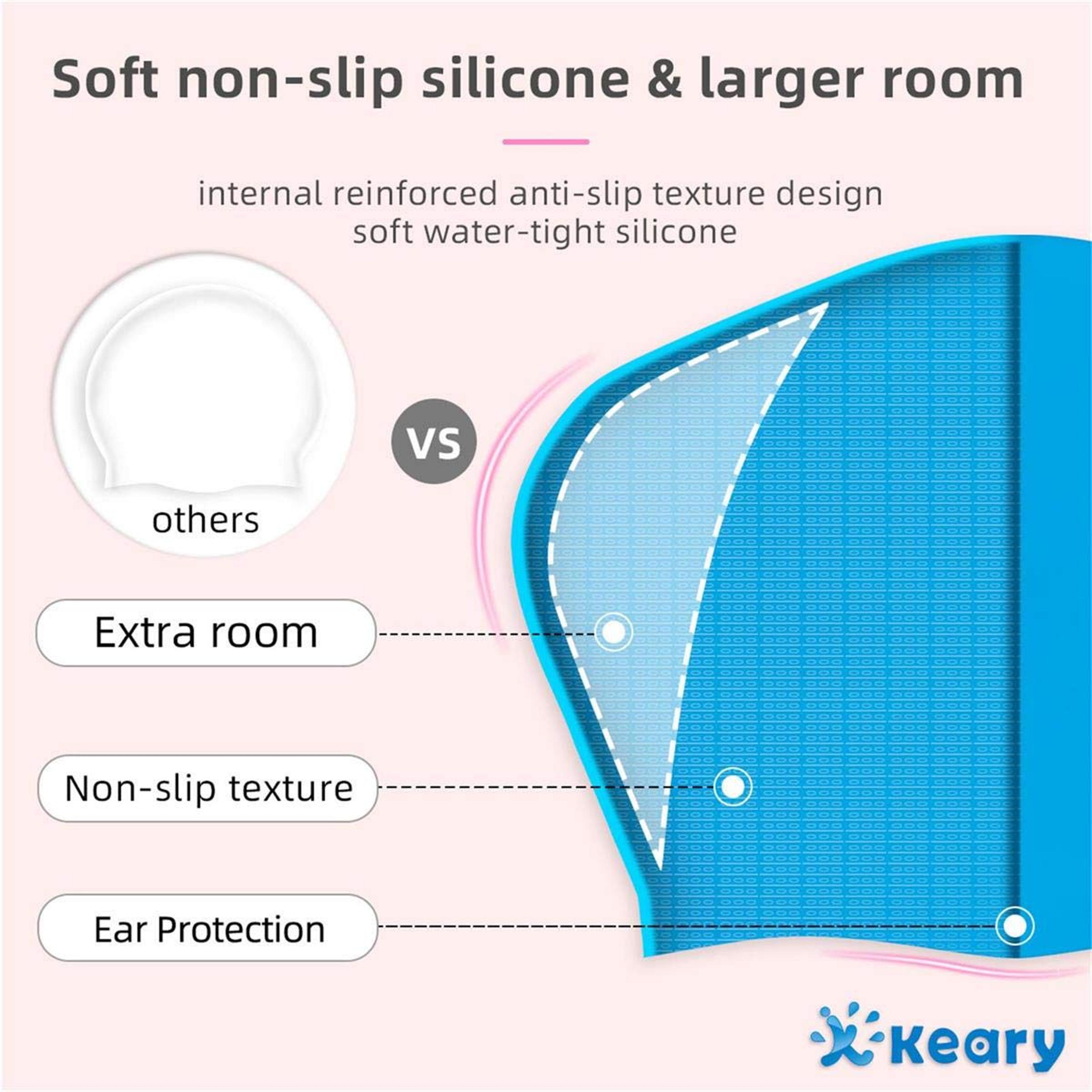 Extra Large Silicone Swim Cap For Braids Locs And Long Hair 3