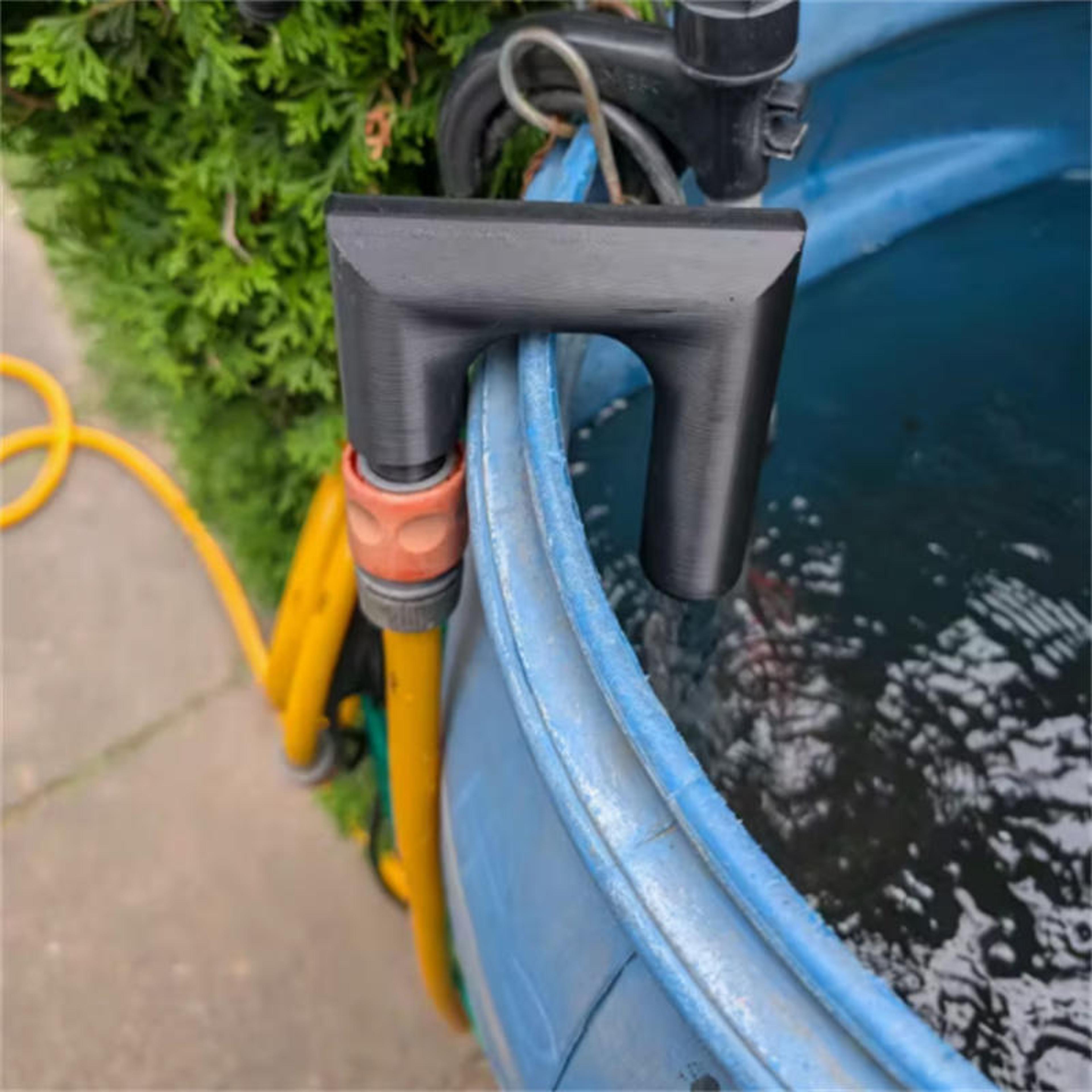 Hands Free Garden Hose Hook For Easy Water Tank Filling 4