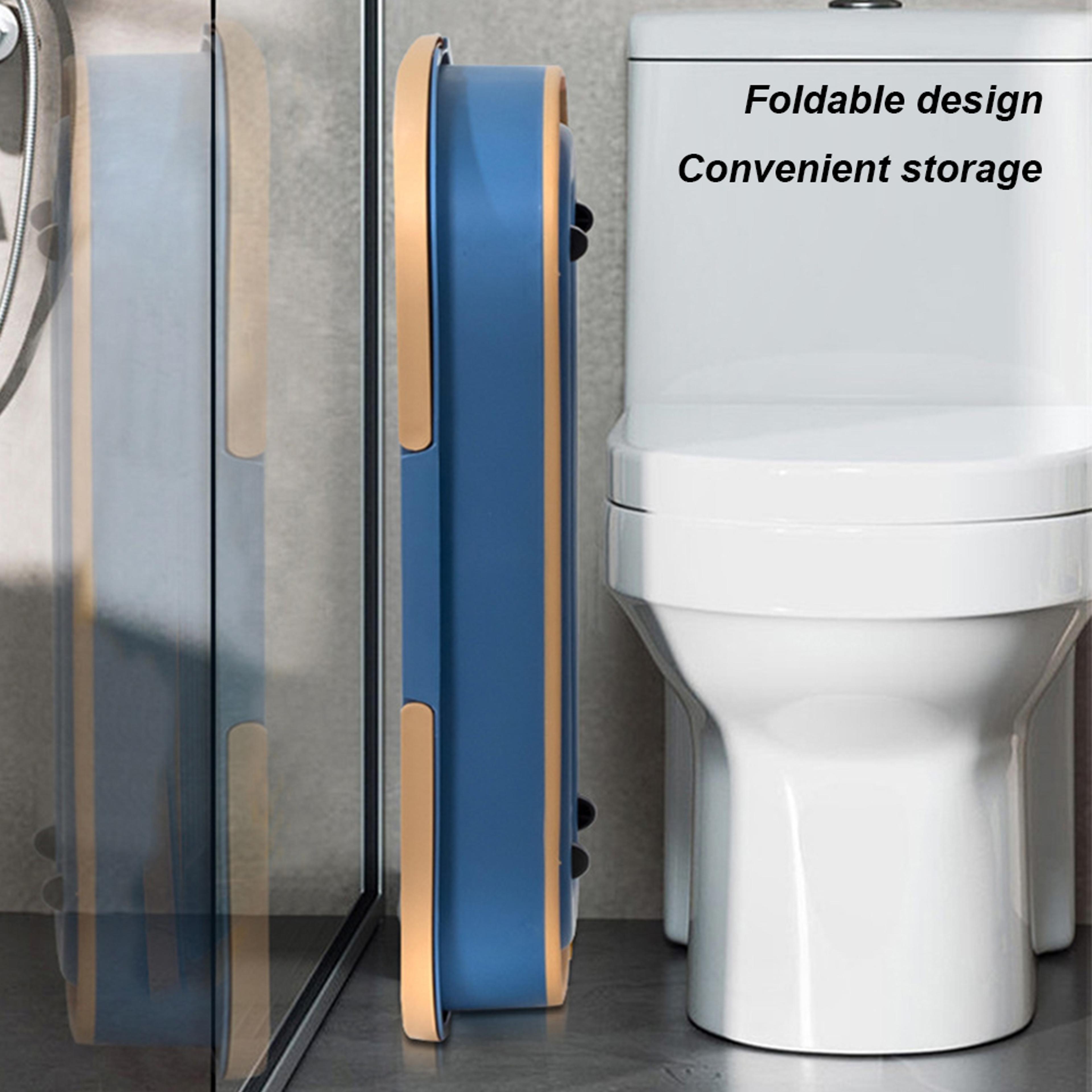 Foldable Flat Mop Bucket Portable Collapsible Cleaning Tub With Handle 4