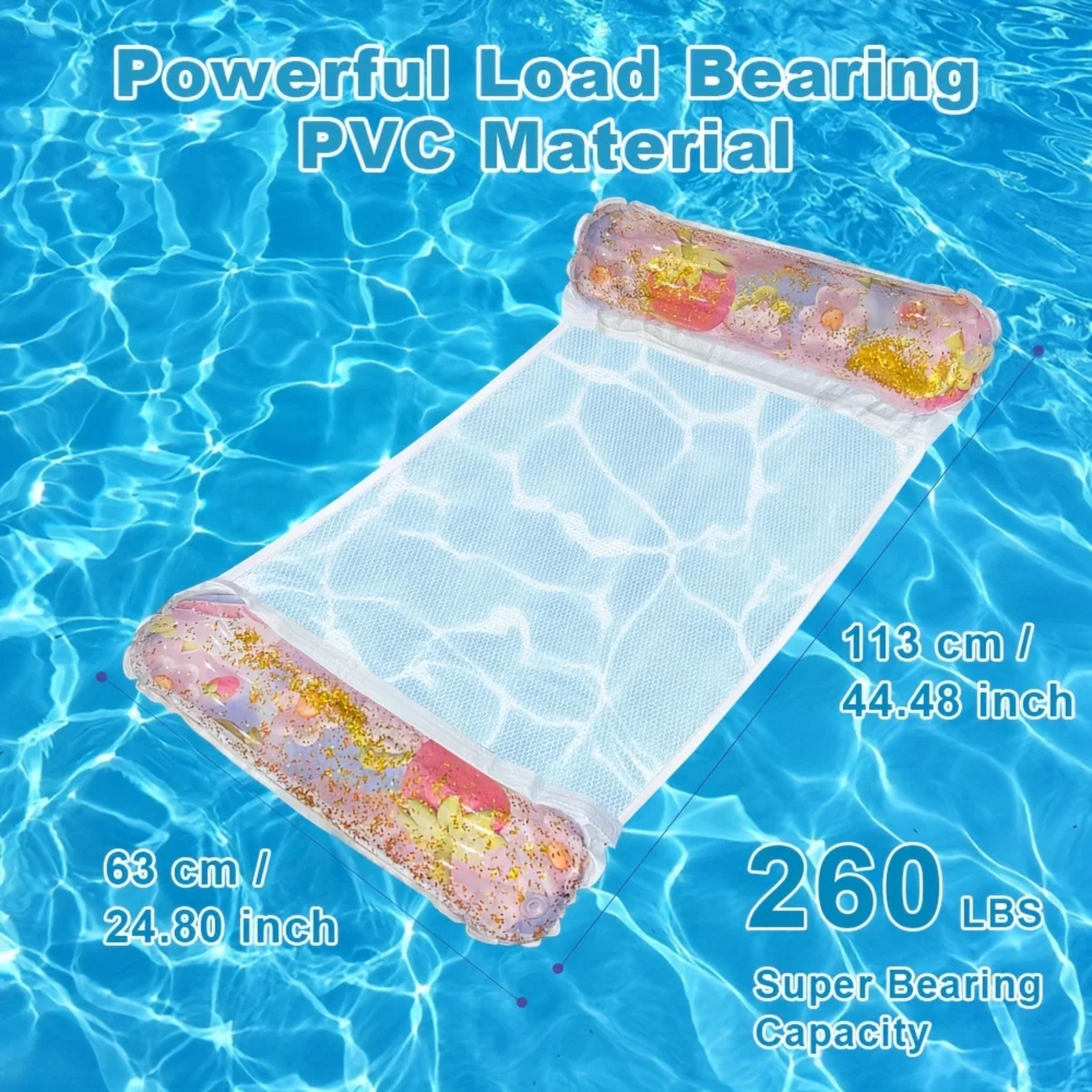 Fruit Sequin Inflatable Pool Hammock Water Lounger 4
