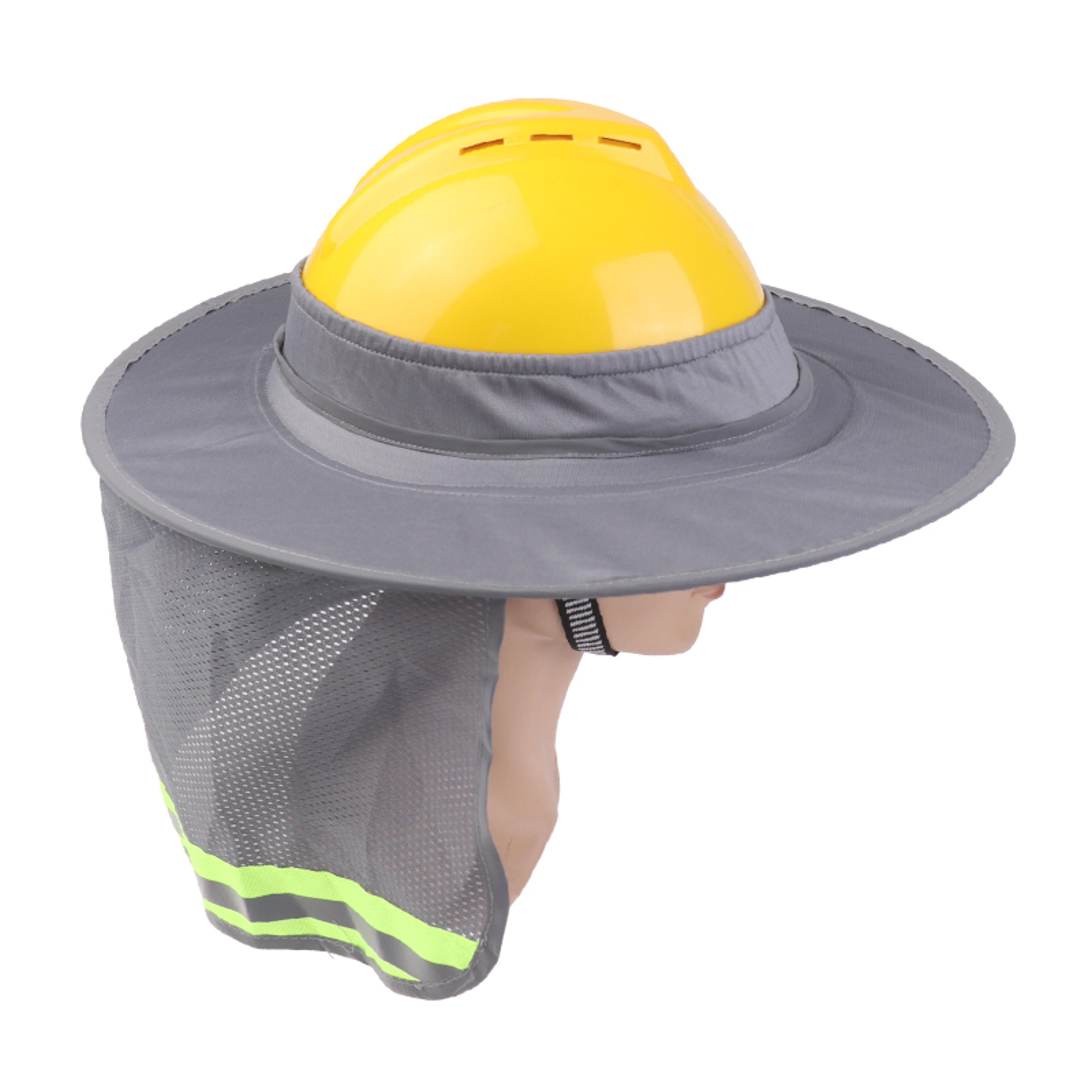Hard Hat Sun Shade Neck Shield With Reflective Mesh 8