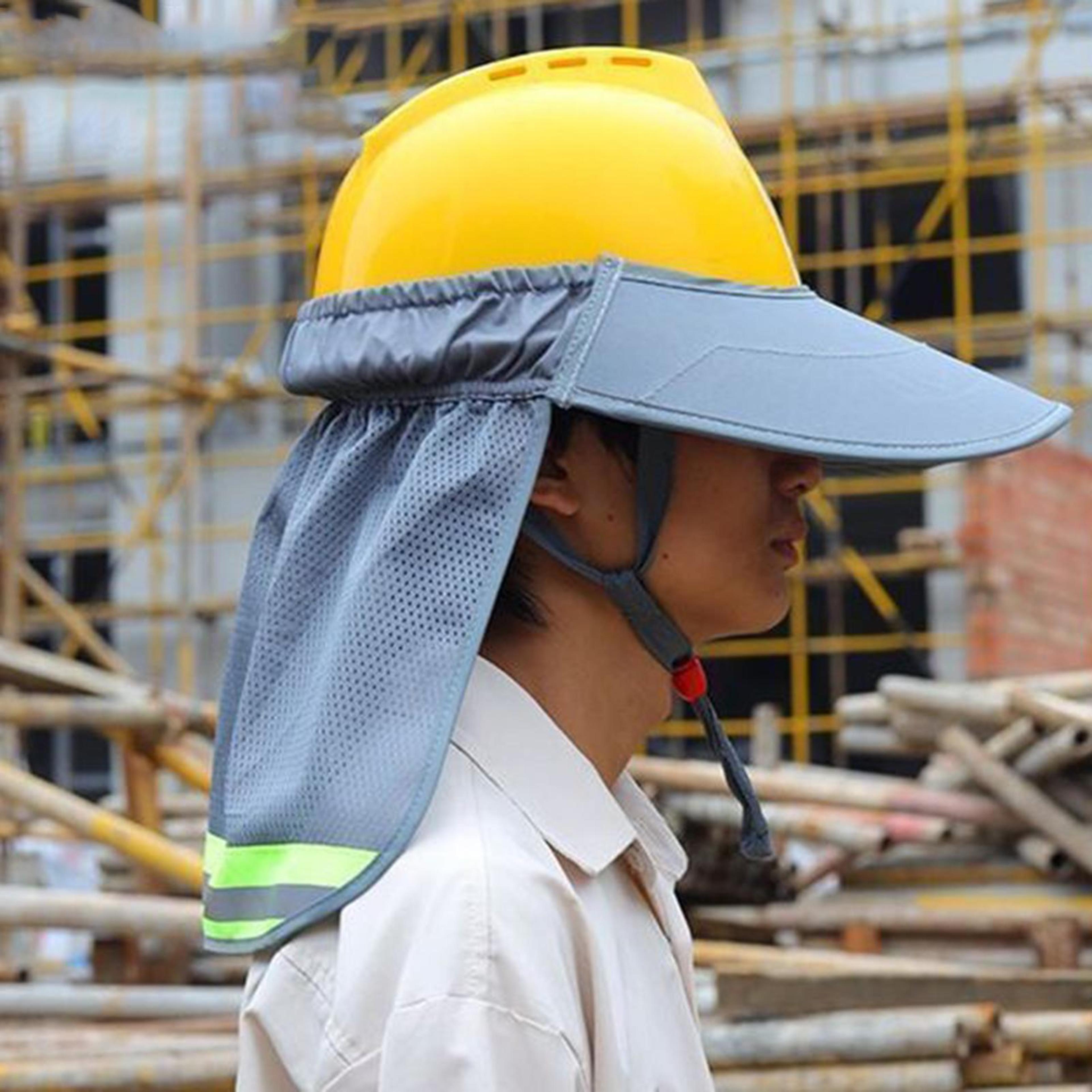 Hard Hat Sun Shade With Full Brim Neck Shield 2