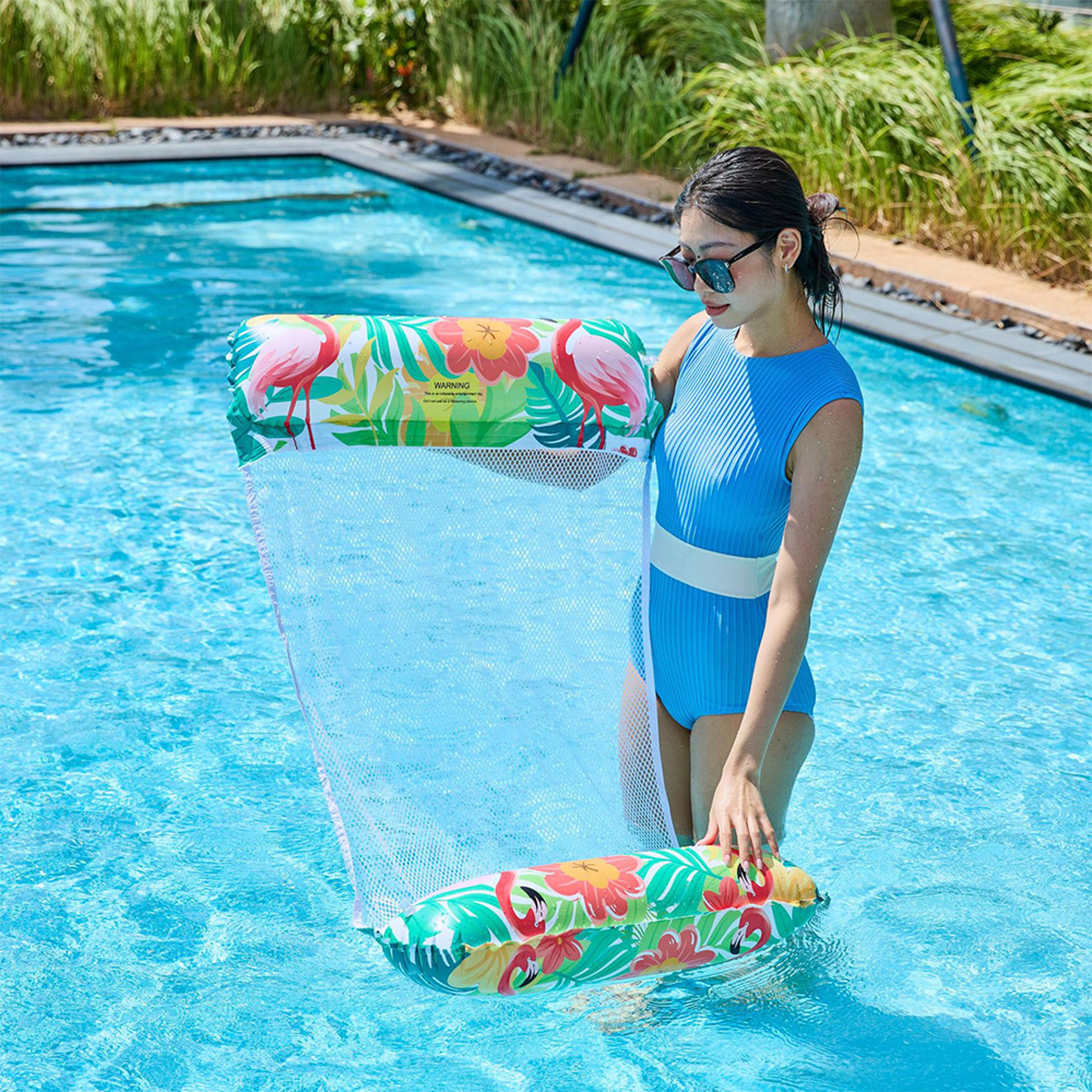 Inflatable Pool Float Water Hammock Swim Mattress For Pool And Beach 0
