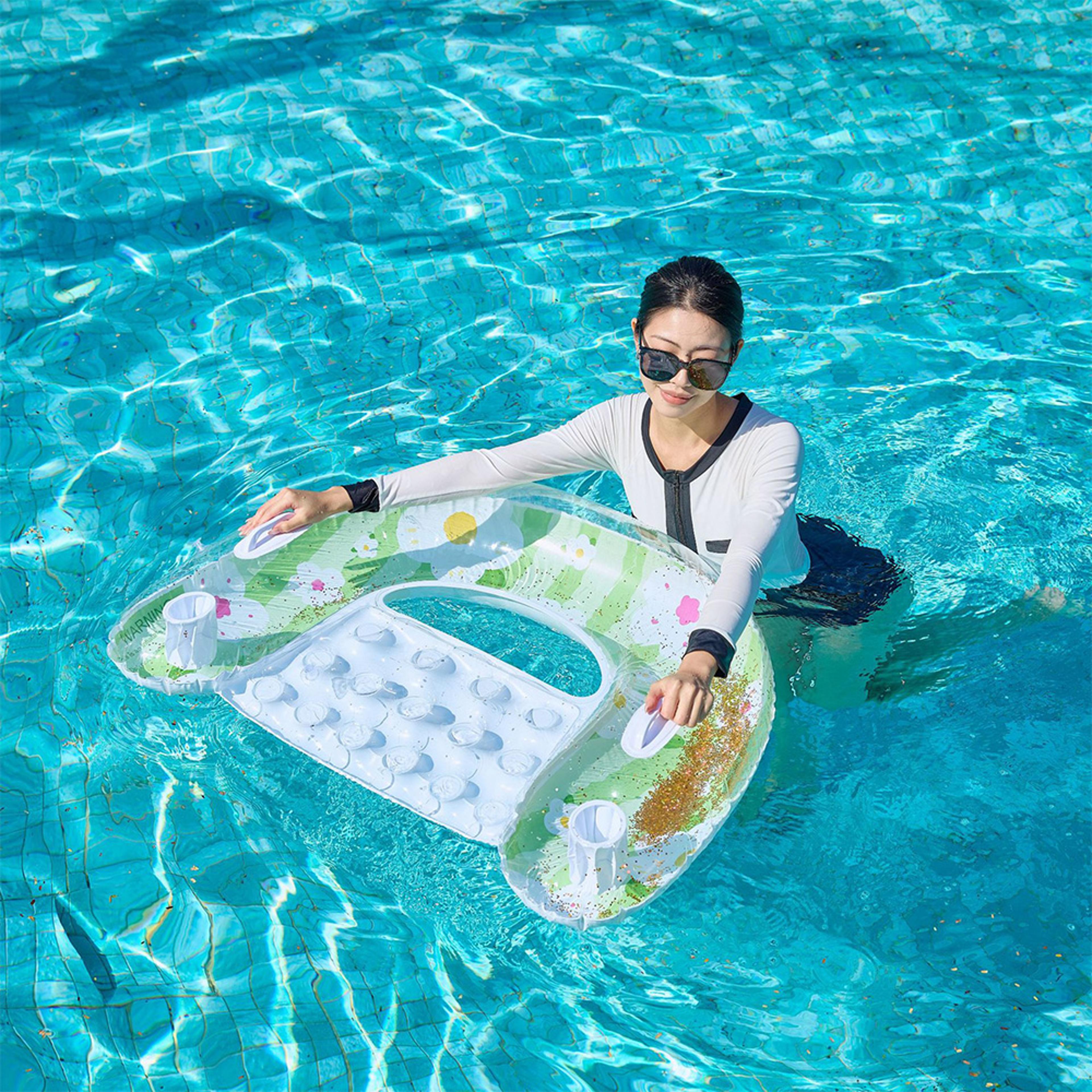 Inflatable Pool Float Water Hammock For Adults 4