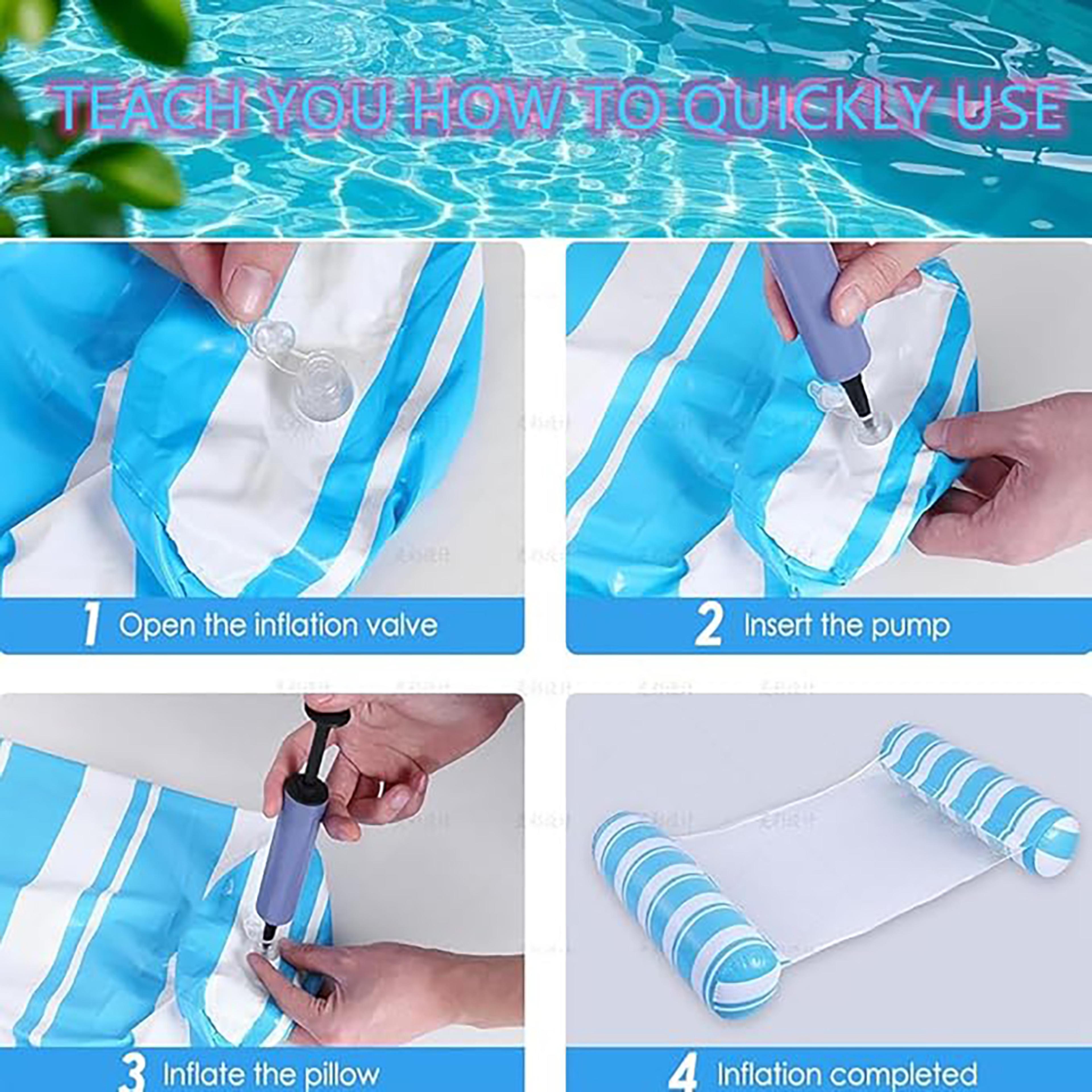 Inflatable Pool Float Lounge Chair With Drainage Design 3