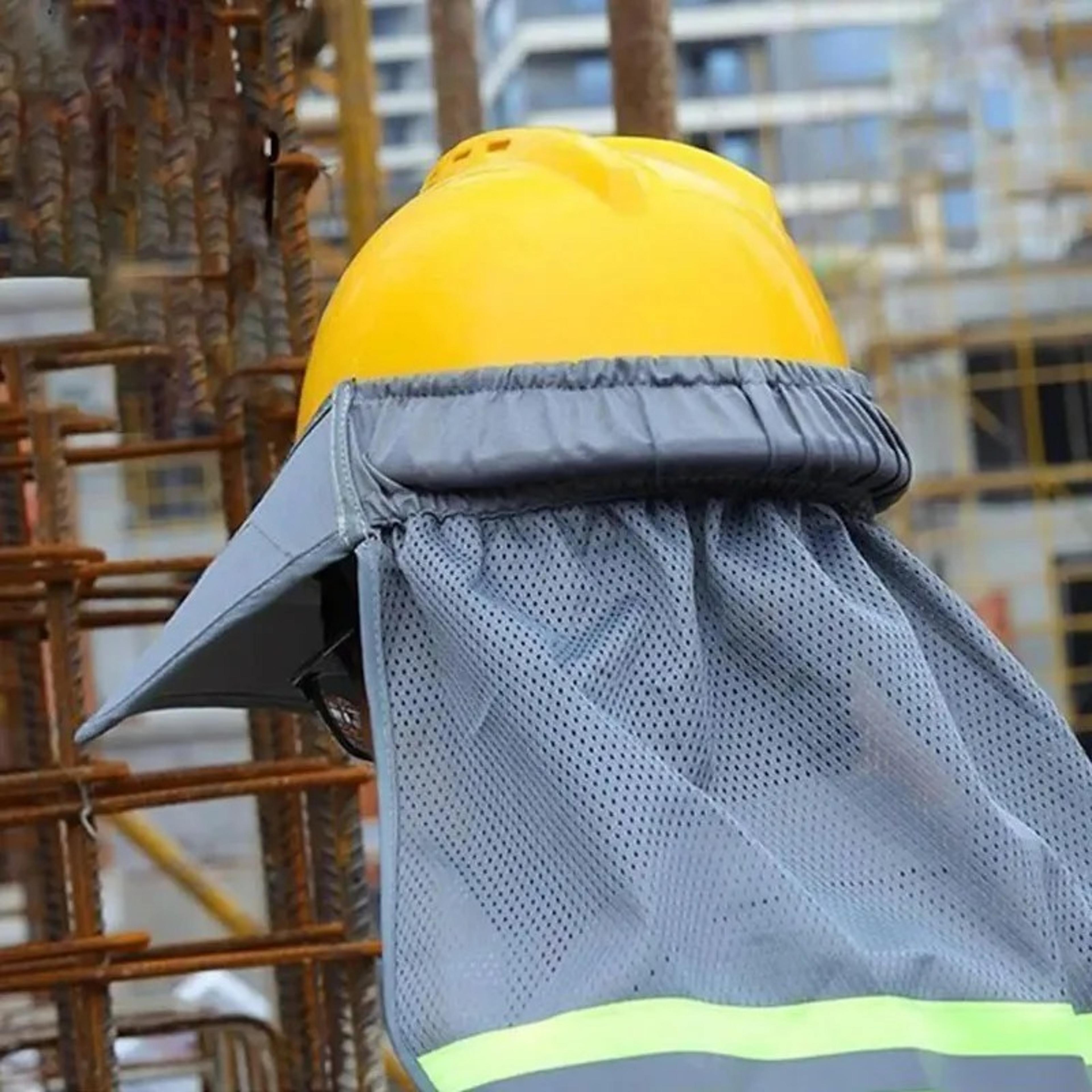 Reflective Mesh Hard Hat Sun Shade Neck Shield For Outdoor Work 5