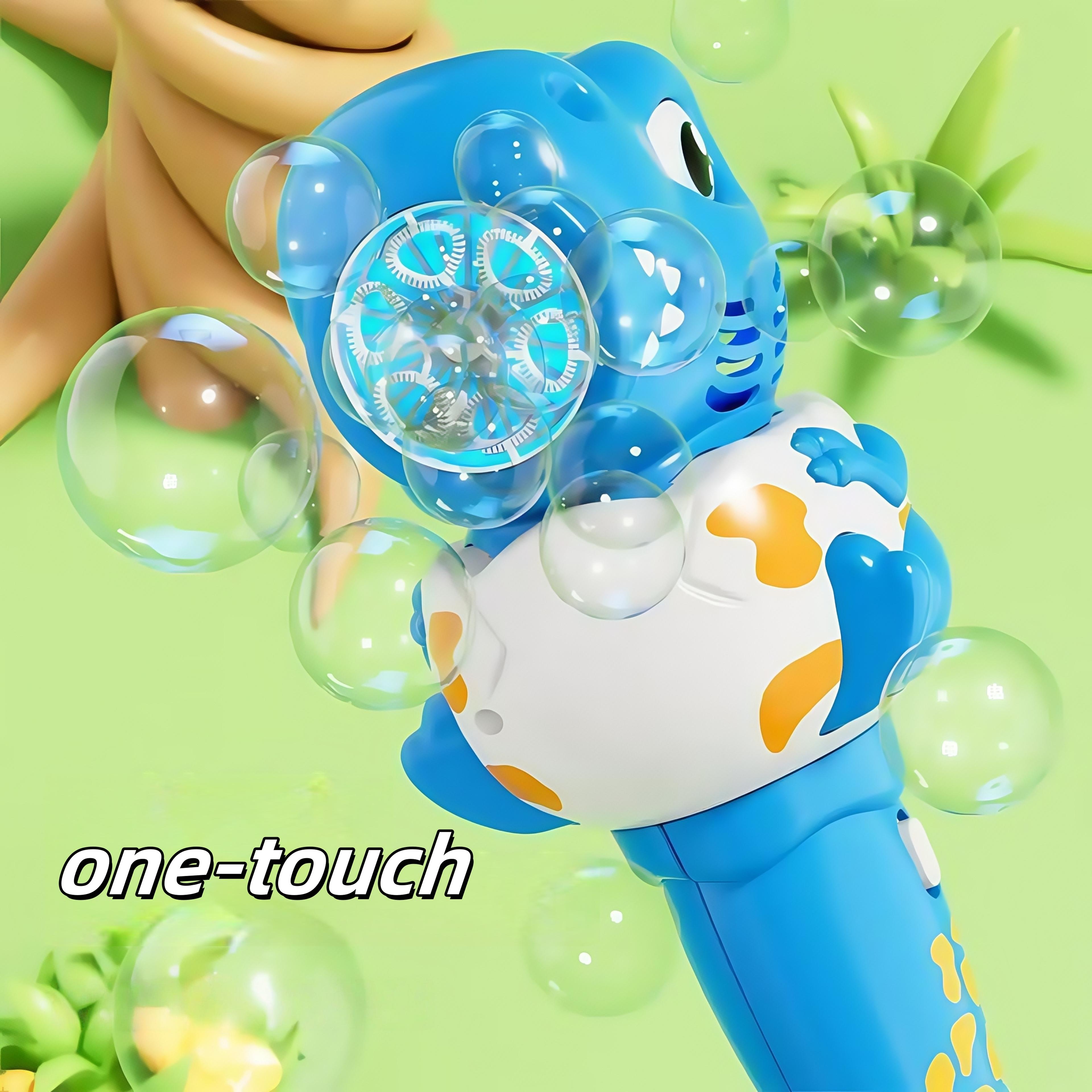 Light Up Cartoon Dinosaur Giraffe Automatic Bubble Machine For Kids 5