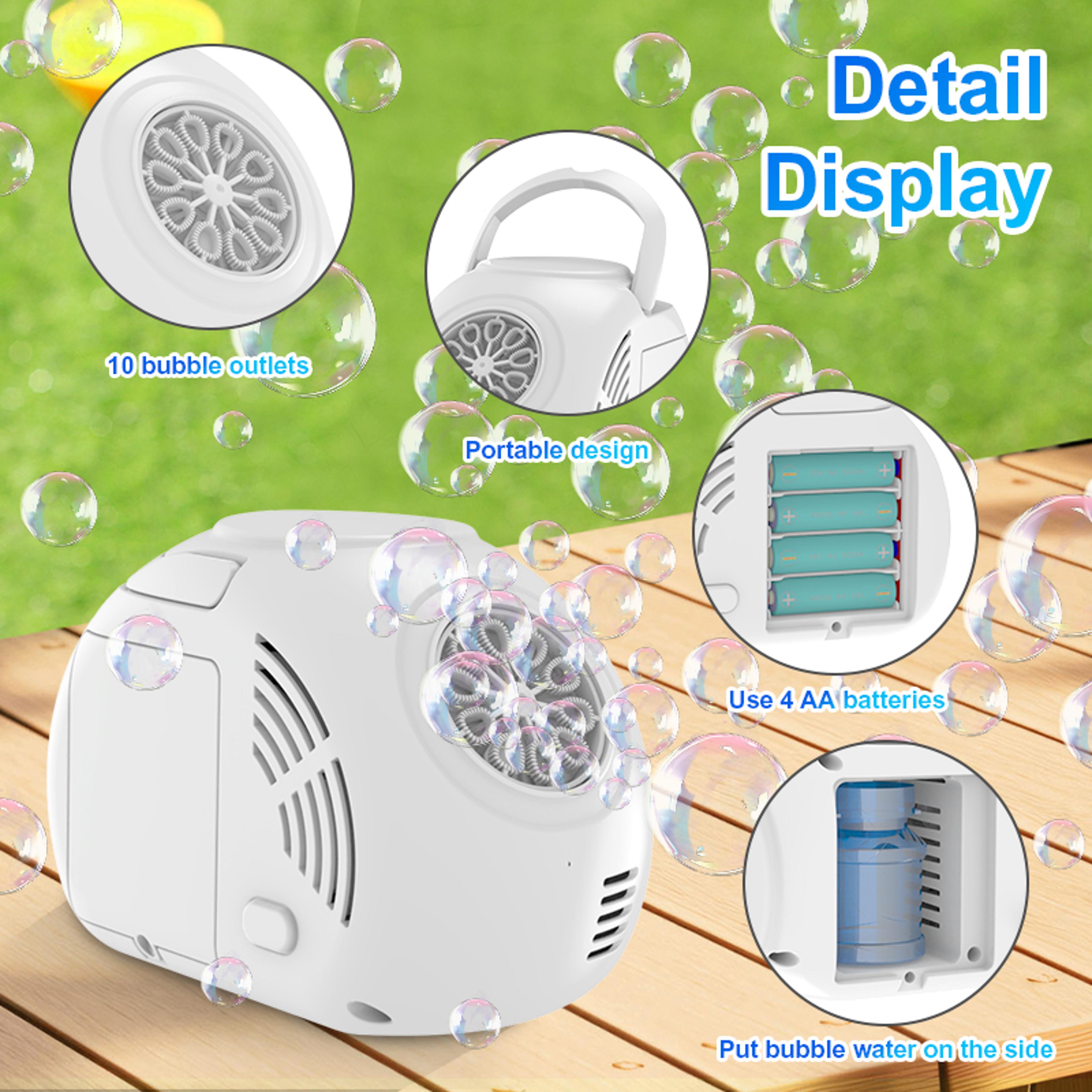 Handheld Bubble Machine With Lights For Kids Outdoor Parties 4