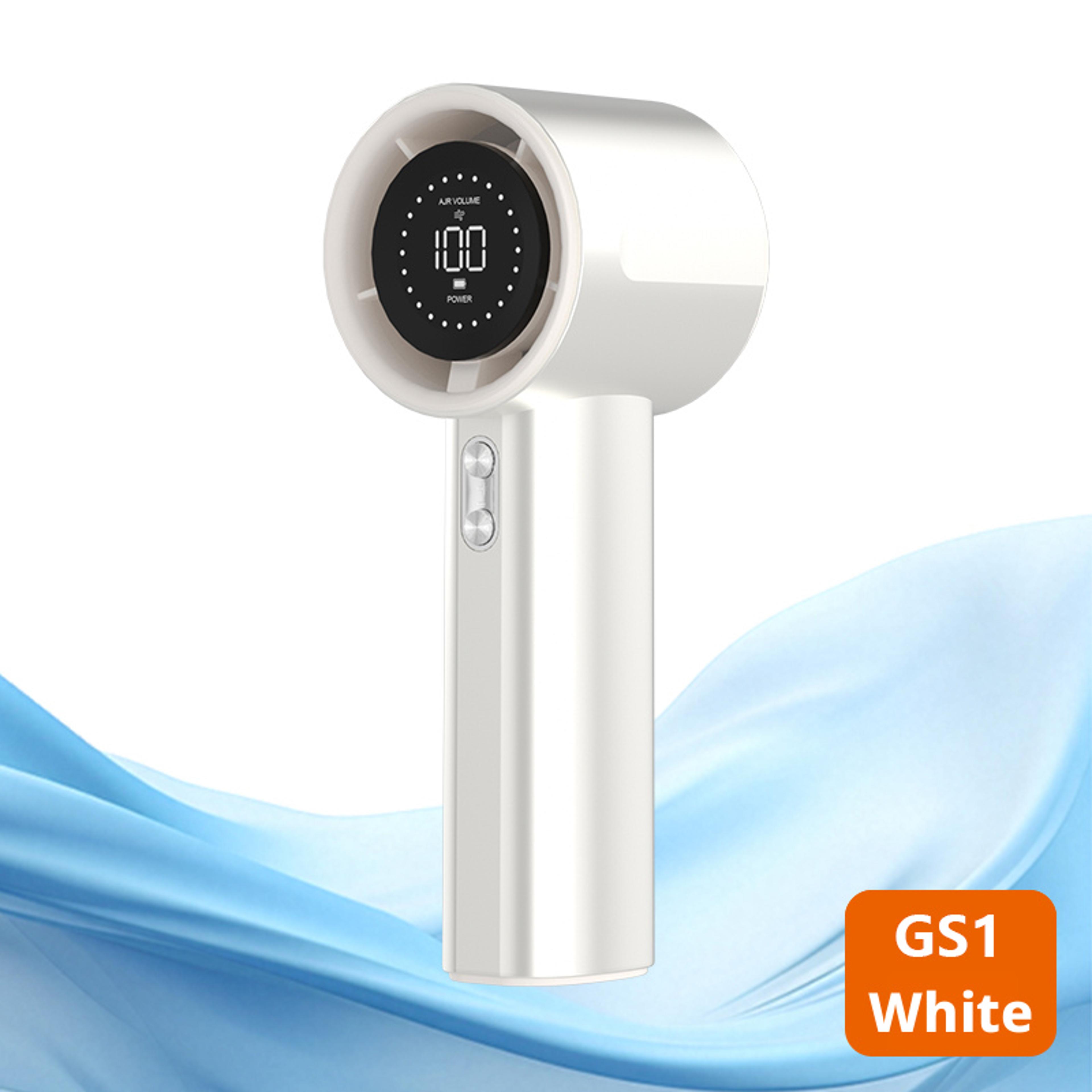 Rechargeable Mini Turbo Fan With Speeds Digital Display Portable Handheld Cooling Fan 7