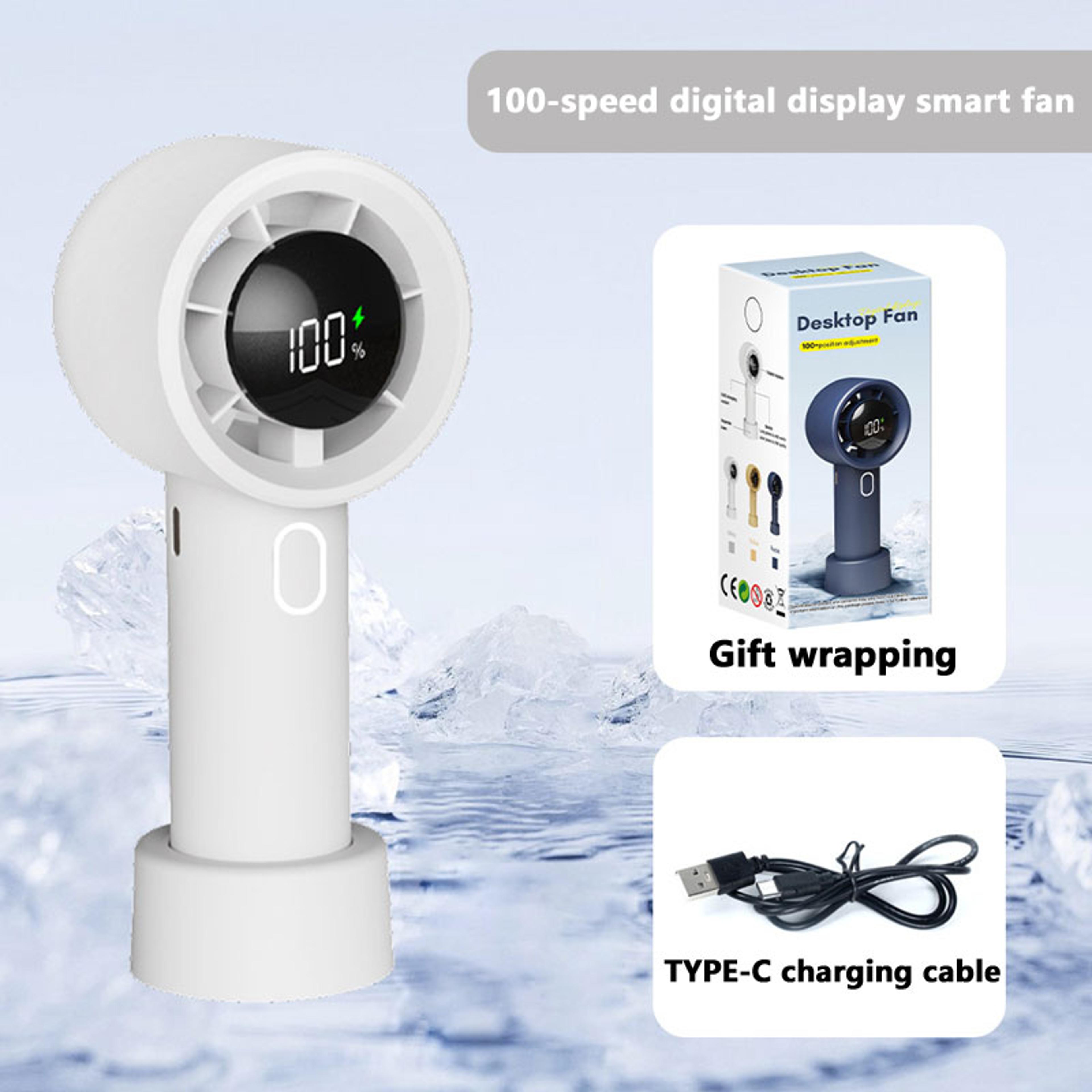 Portable Handheld Fan Rechargeable Mini High Speed Fan For Travel Desk And Outdoor Cooling 3