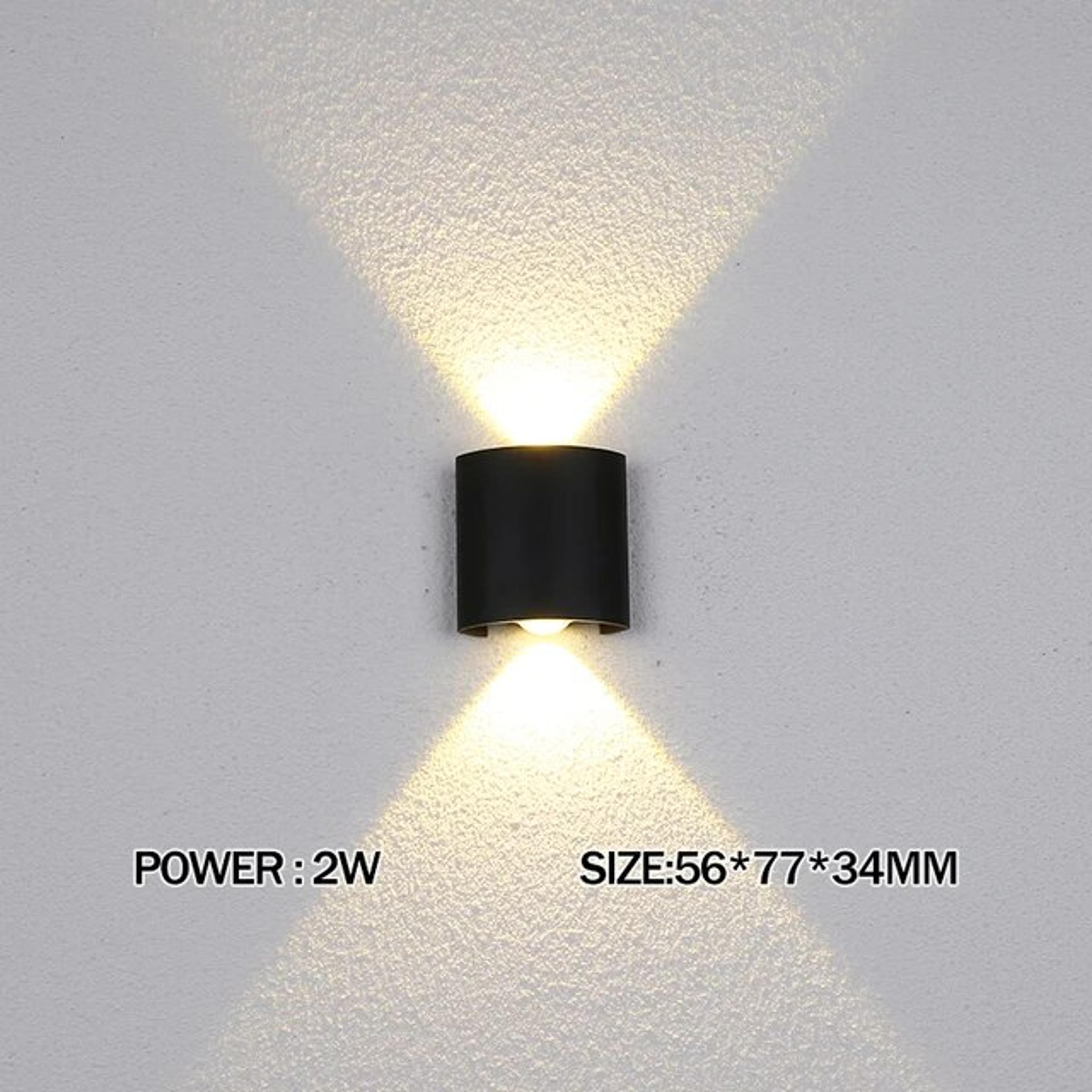 me0tUpandDownLEDWallLampWaterproofIP65AluminiumInteriorWallLightForBedroomLivingRoom