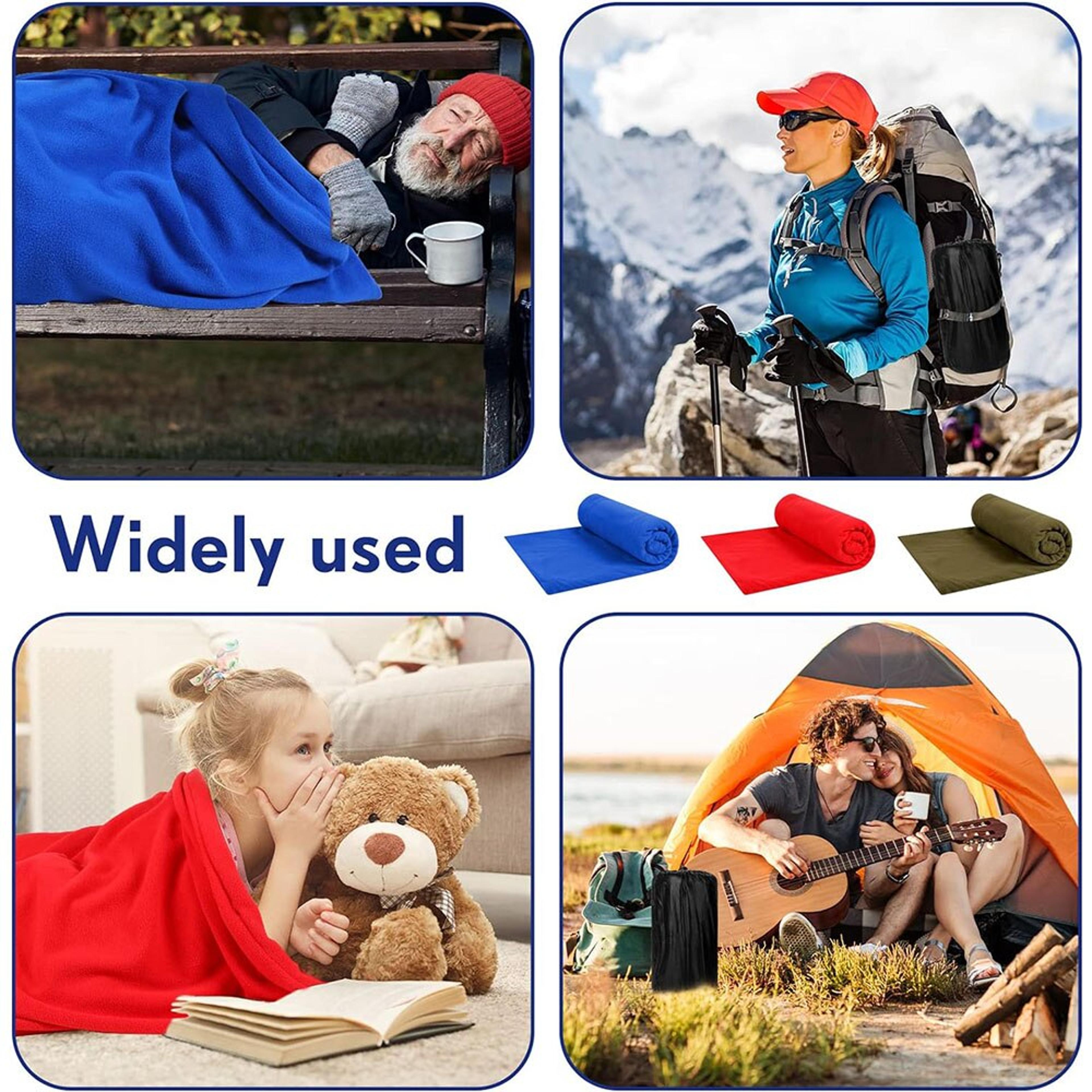 UltraLight Fleece Sleeping Bag Liner Portable Polar Travel Sheet For Camping  Backpacking 1