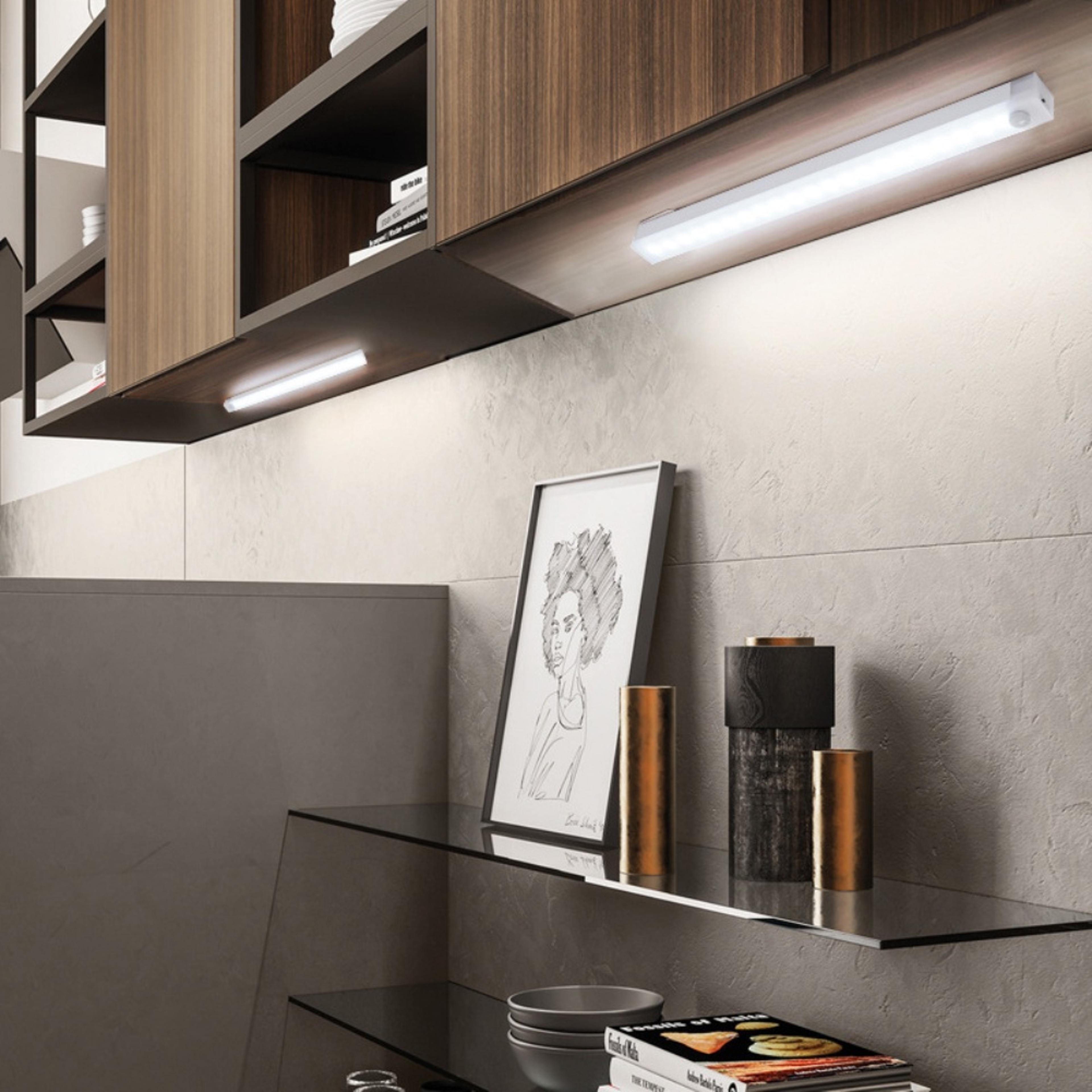 Wireless LED Motion Sensor Light Cabinet Wardrobe Lamp With Light Sensing Ideal For Stairs Kitchen  1