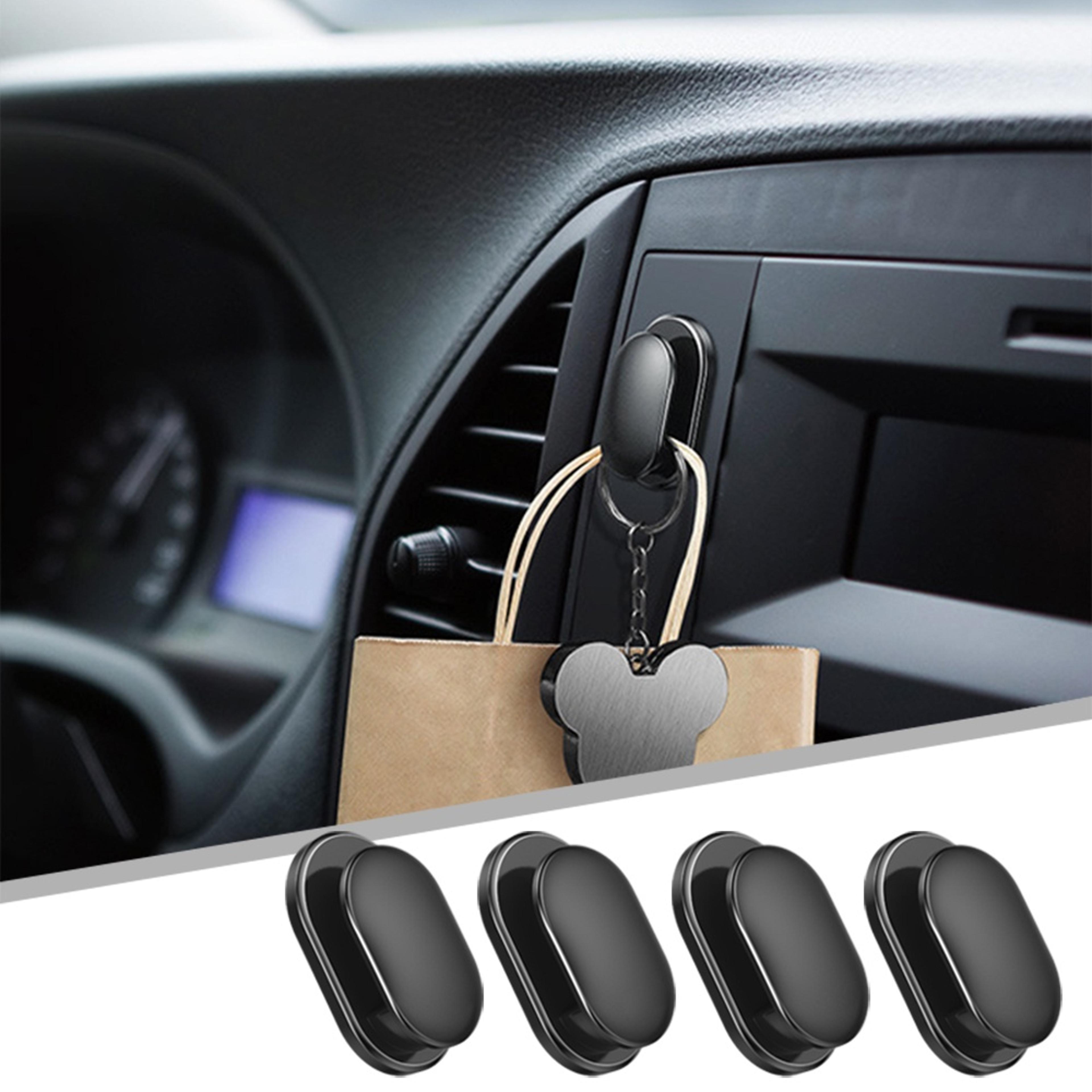 mini car hooks – self-adhesive storage holder for usb cable, headphone & keys – wall hanging auto accessories