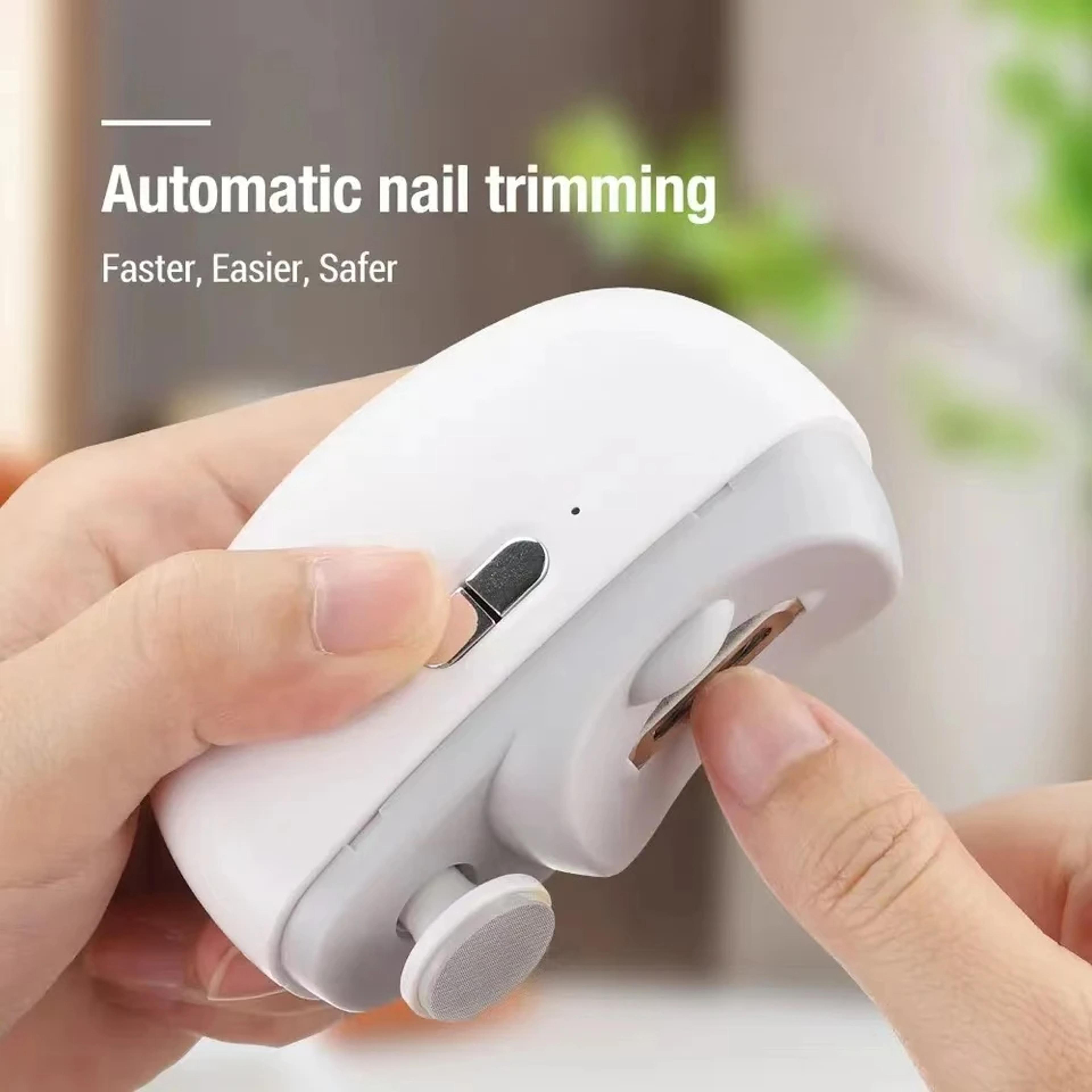 automatic electric nail grinder – multifunctional nail clipper with smooth polishing & portable design