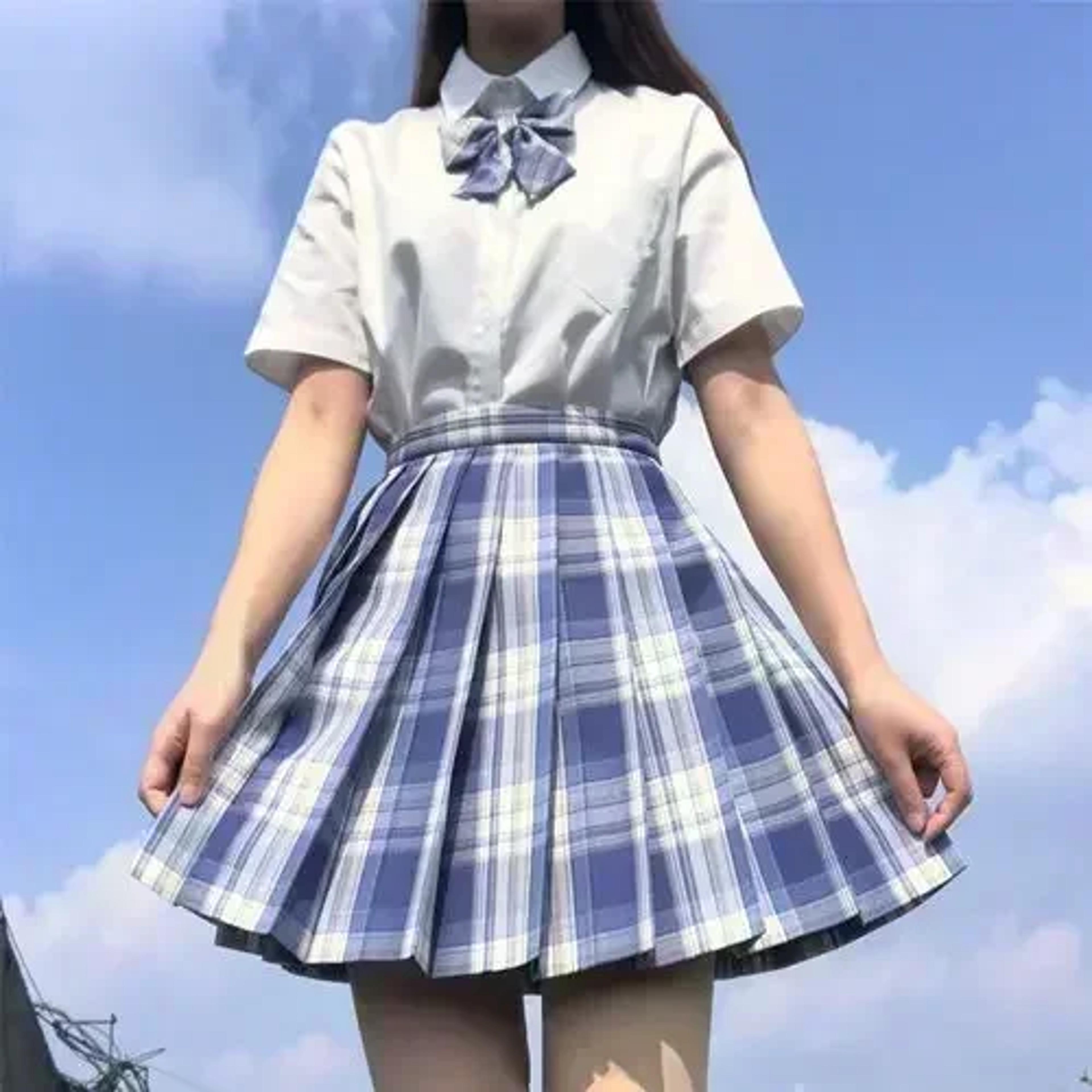 JK Seifuku Sailor Uniform Set School Uniform With Pleated Skirt And Blouse Korean Student Fashion P 14