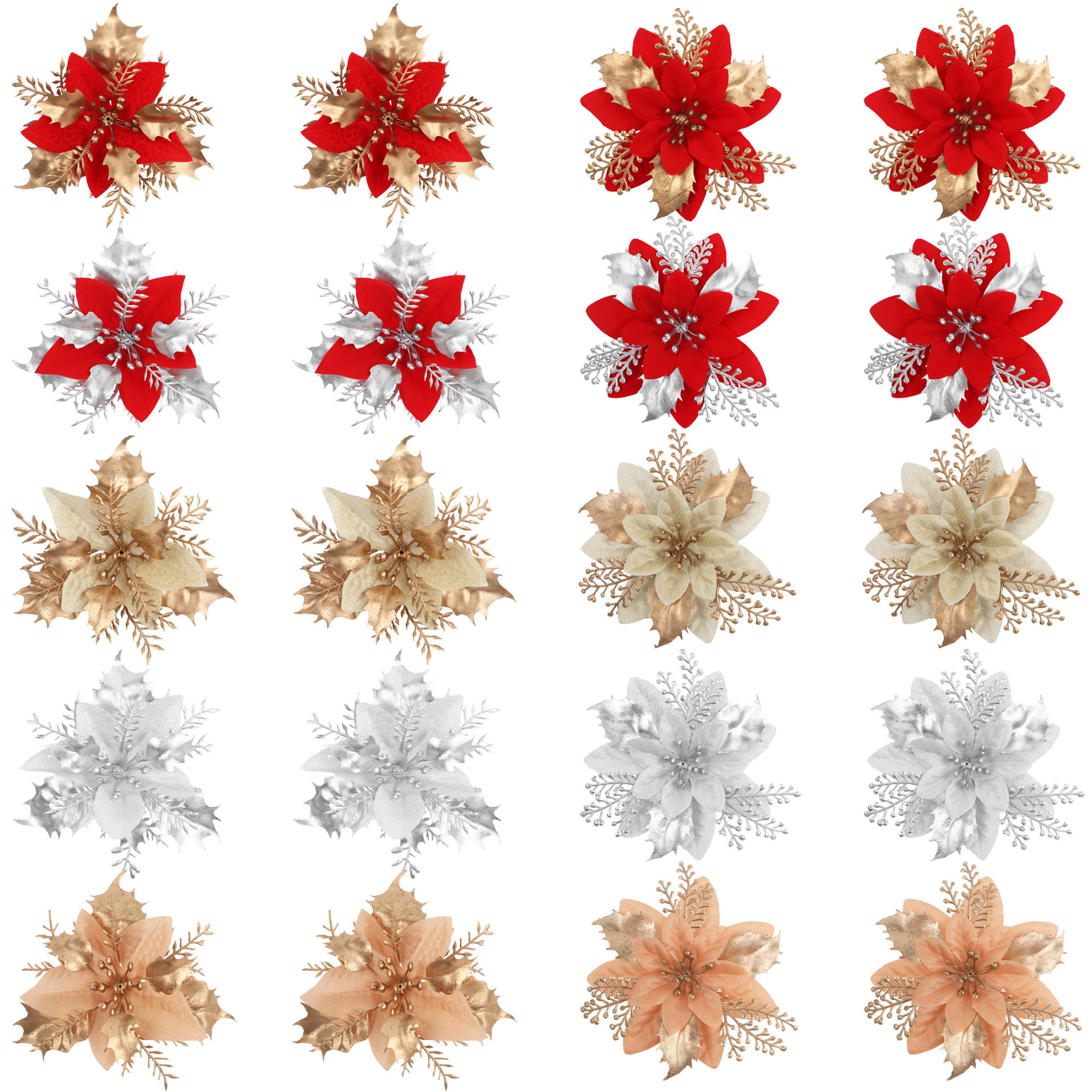 Christmas Tree Wreath Decorations Cross Border Ornaments Simulation Christmas Flowers And Holiday A 4