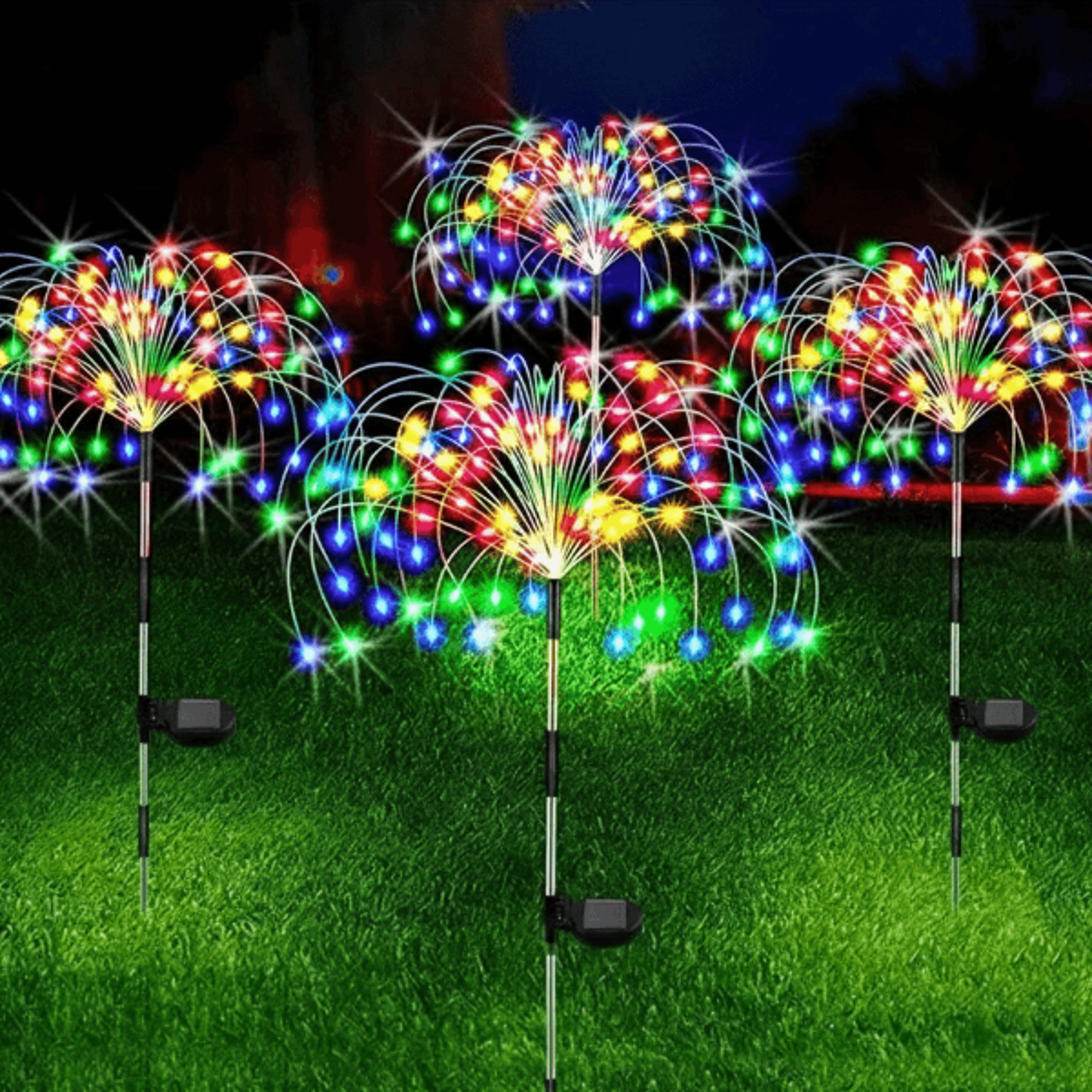 Holiday Lighting Firework Lights for Garden Patio Solar Fireworks Lights Outdoor Wedding Christma