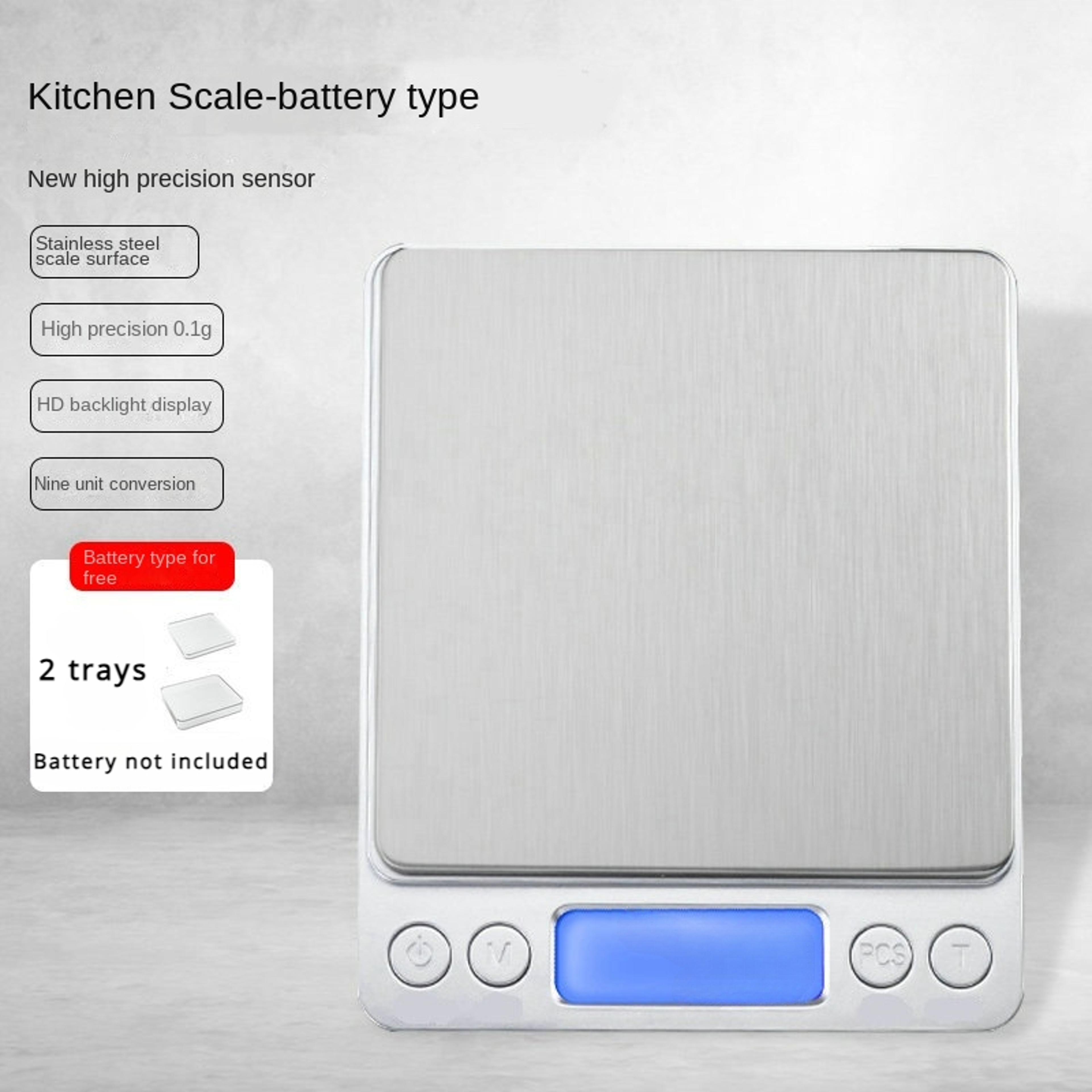 Mini Pocket Digital Kitchen Scale Precision Jewelry Electronic Balance Stainless Steel 6