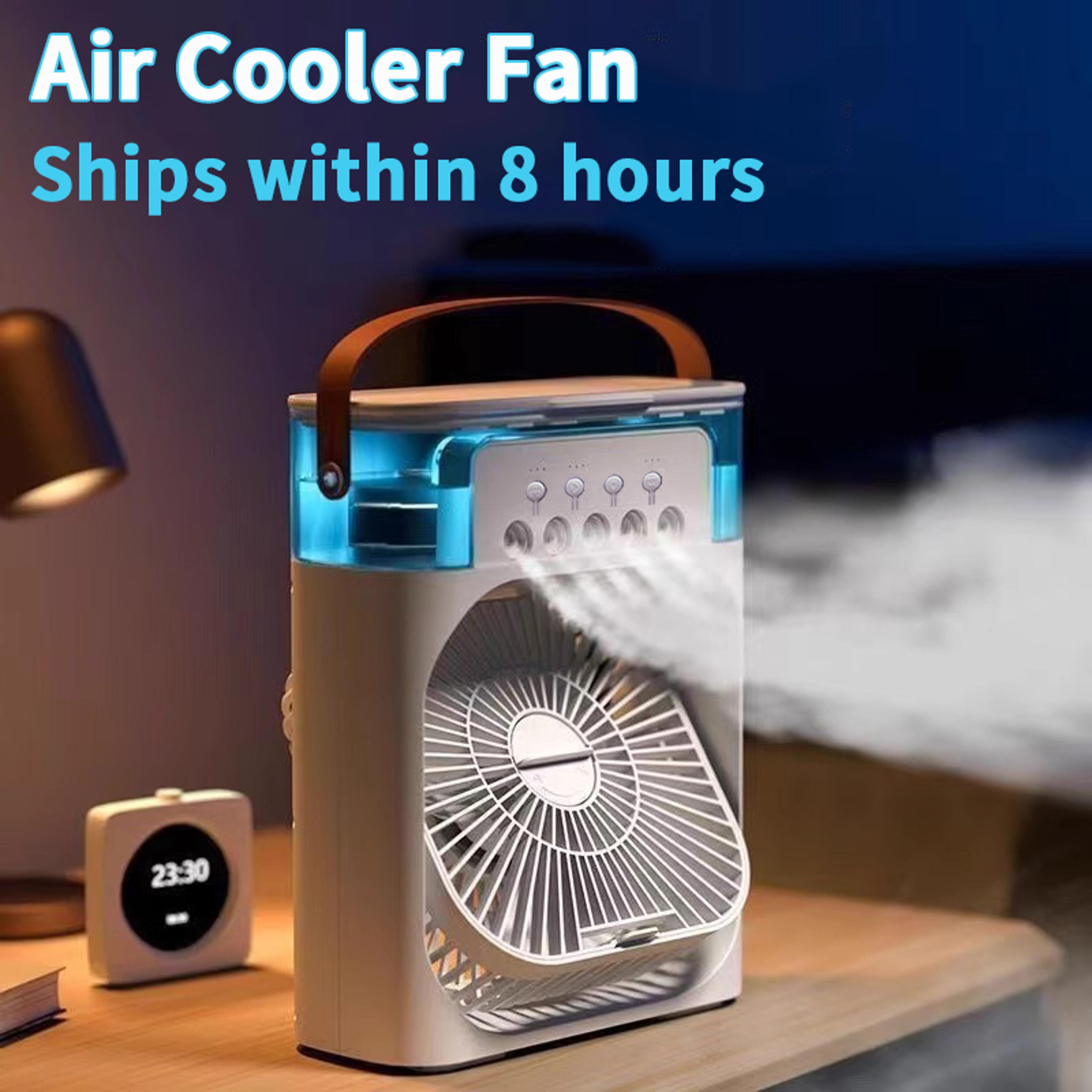 arctic glow portable air cooler humidifier & led night light fan