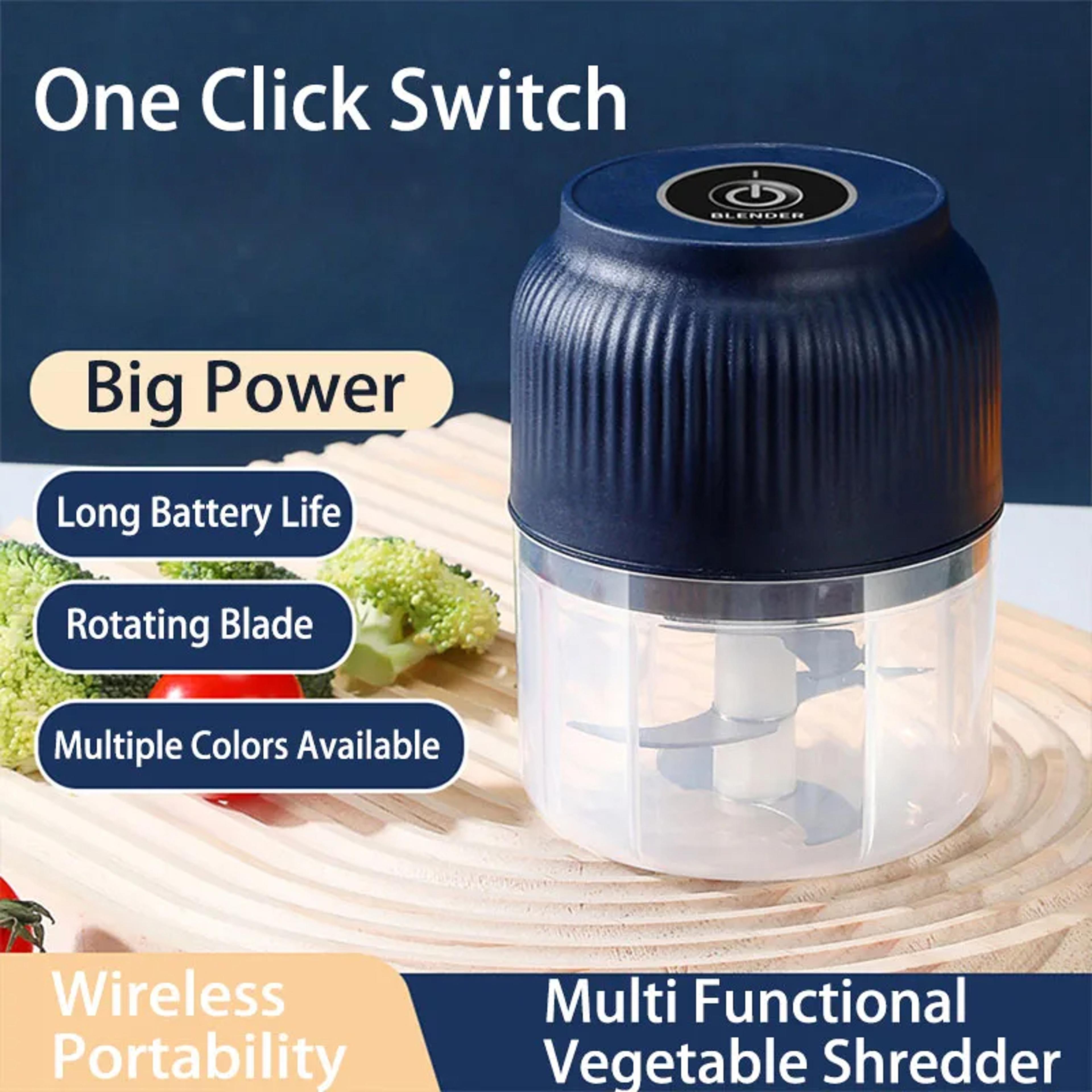 Mini Electric Food Chopper USB Rechargeable Garlic Crusher  Vegetable Chopper 250ml 0