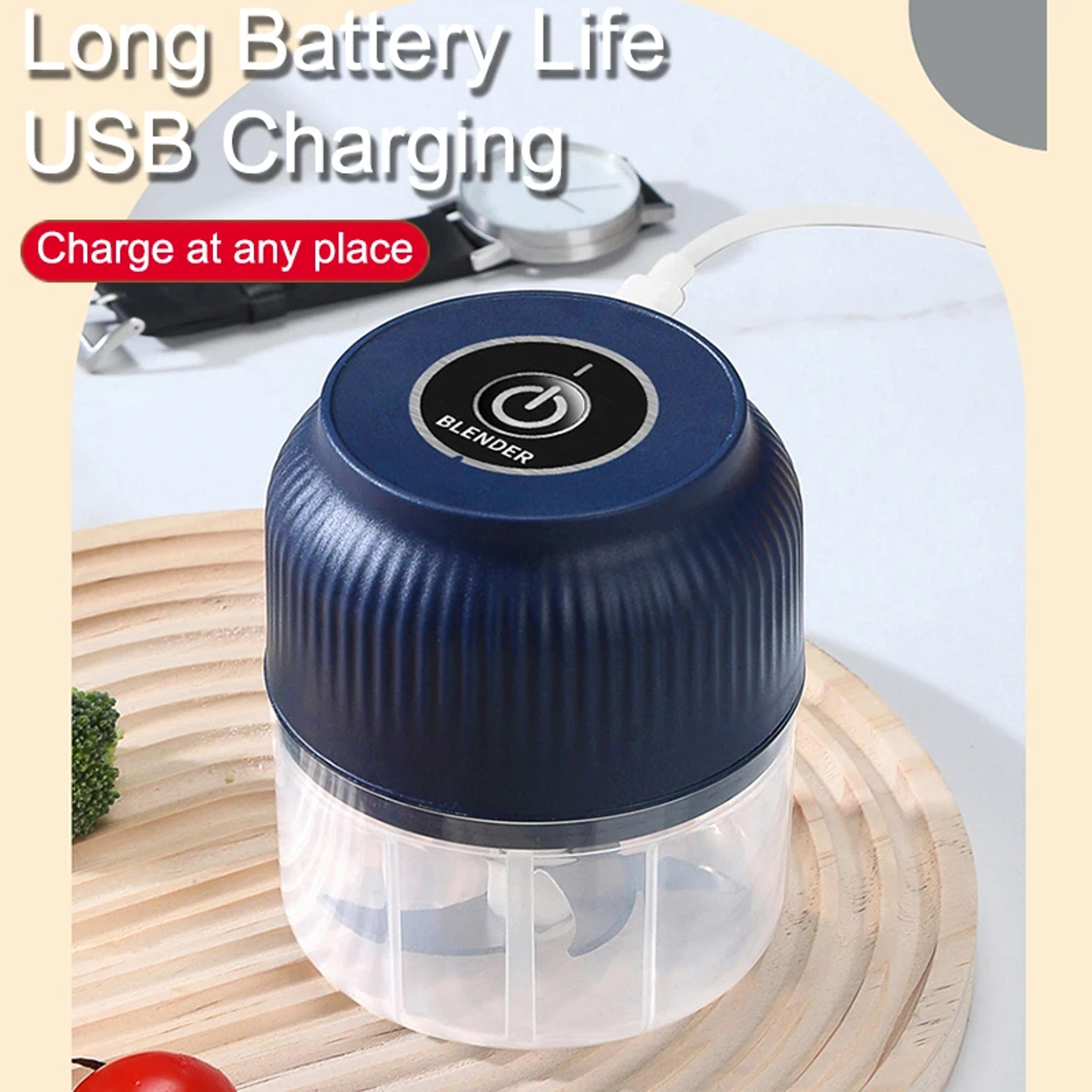 Mini Electric Food Chopper USB Rechargeable Garlic Crusher  Vegetable Chopper 250ml 1