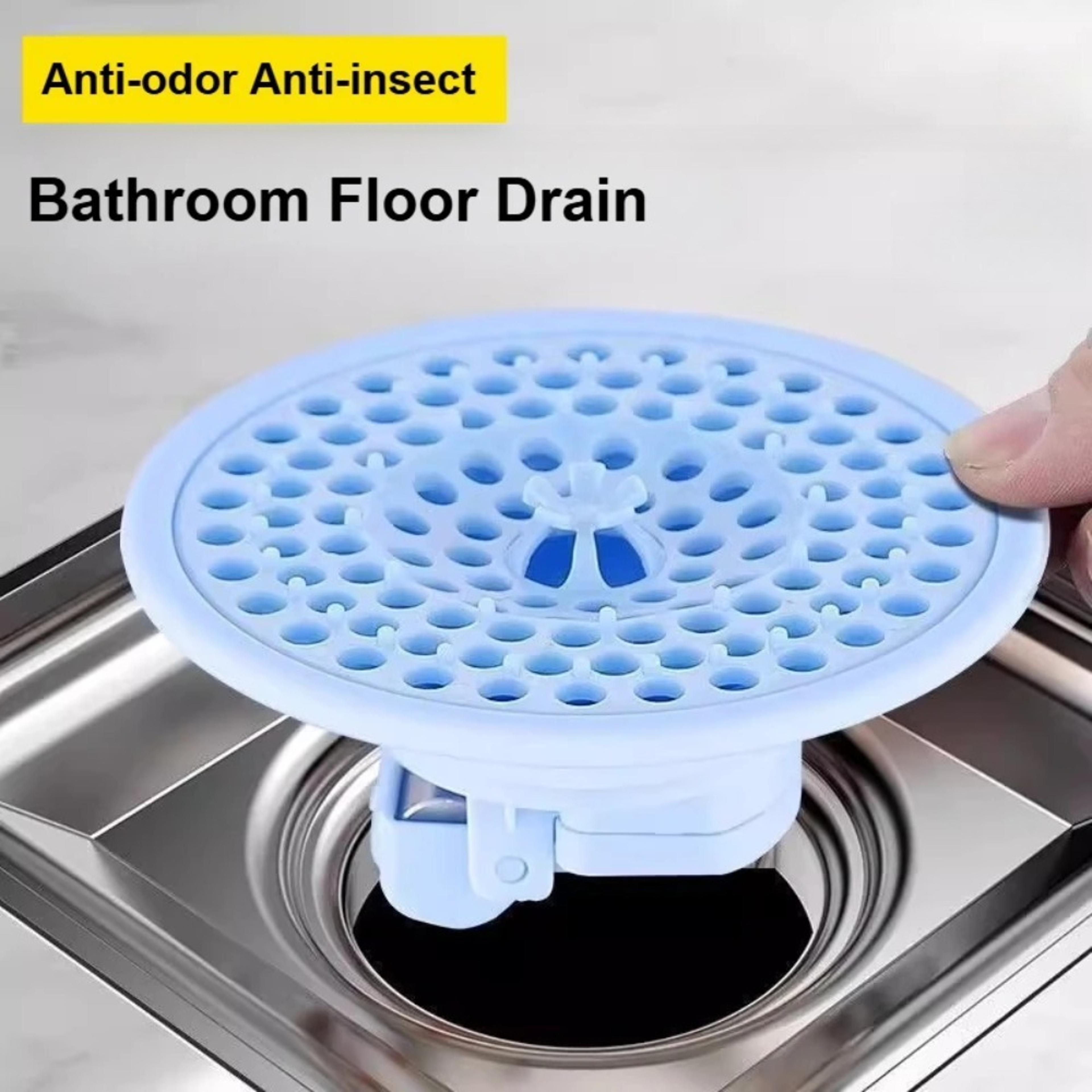 Universal Anti Odor Floor Drain Cover With Hair Strainer  Insect Proof Core 1