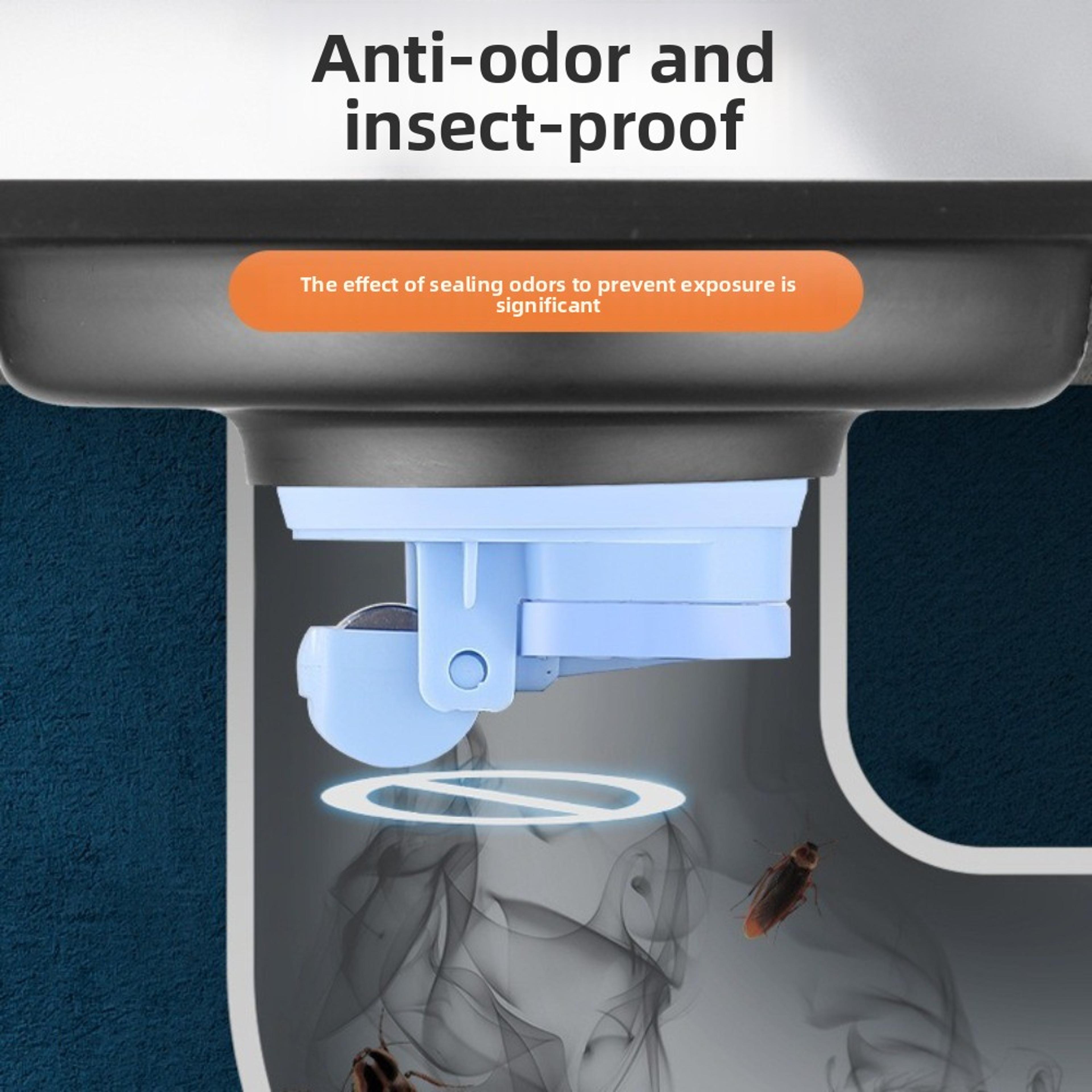 Universal Anti Odor Floor Drain Cover With Hair Strainer  Insect Proof Core 2