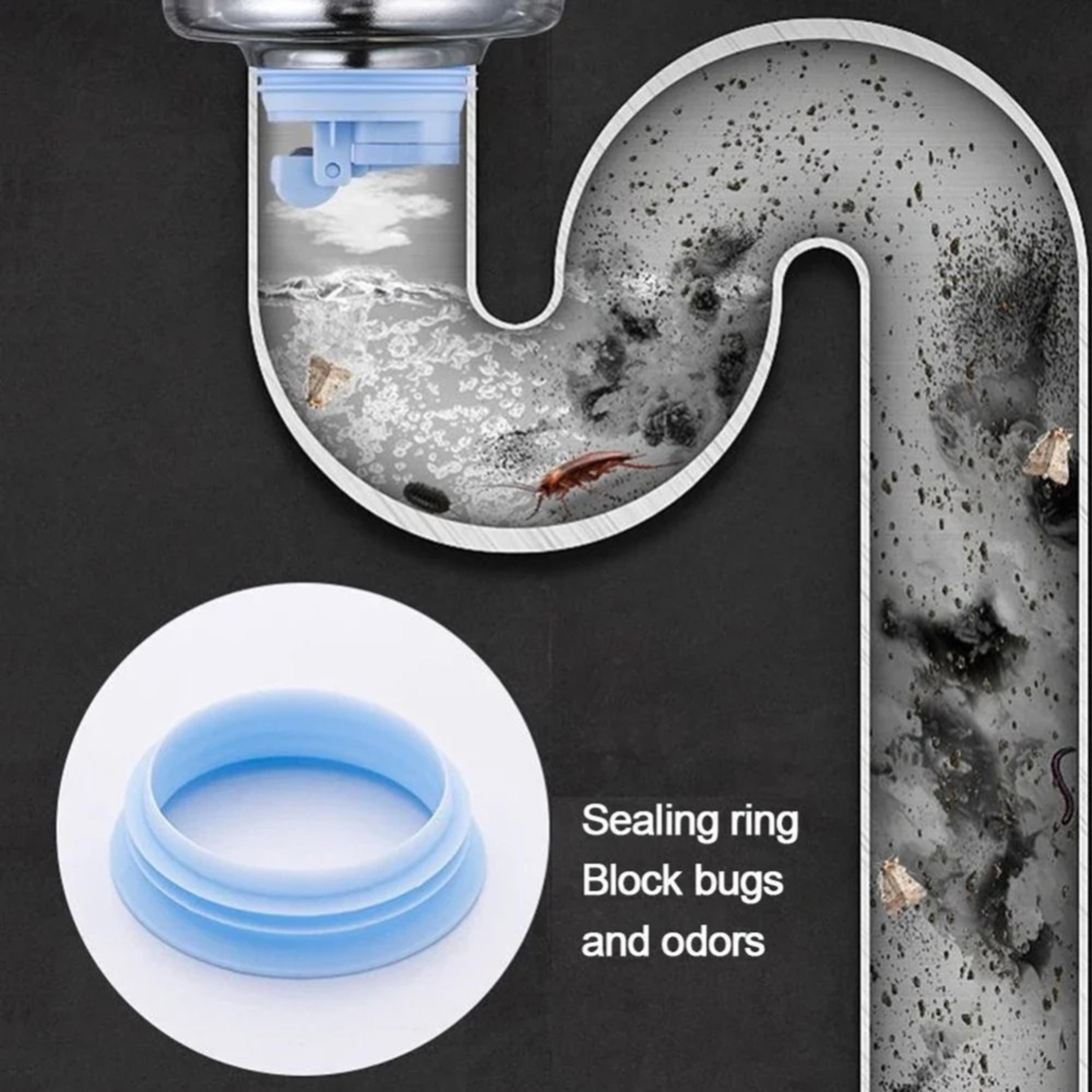 Universal Anti Odor Floor Drain Cover With Hair Strainer  Insect Proof Core 3